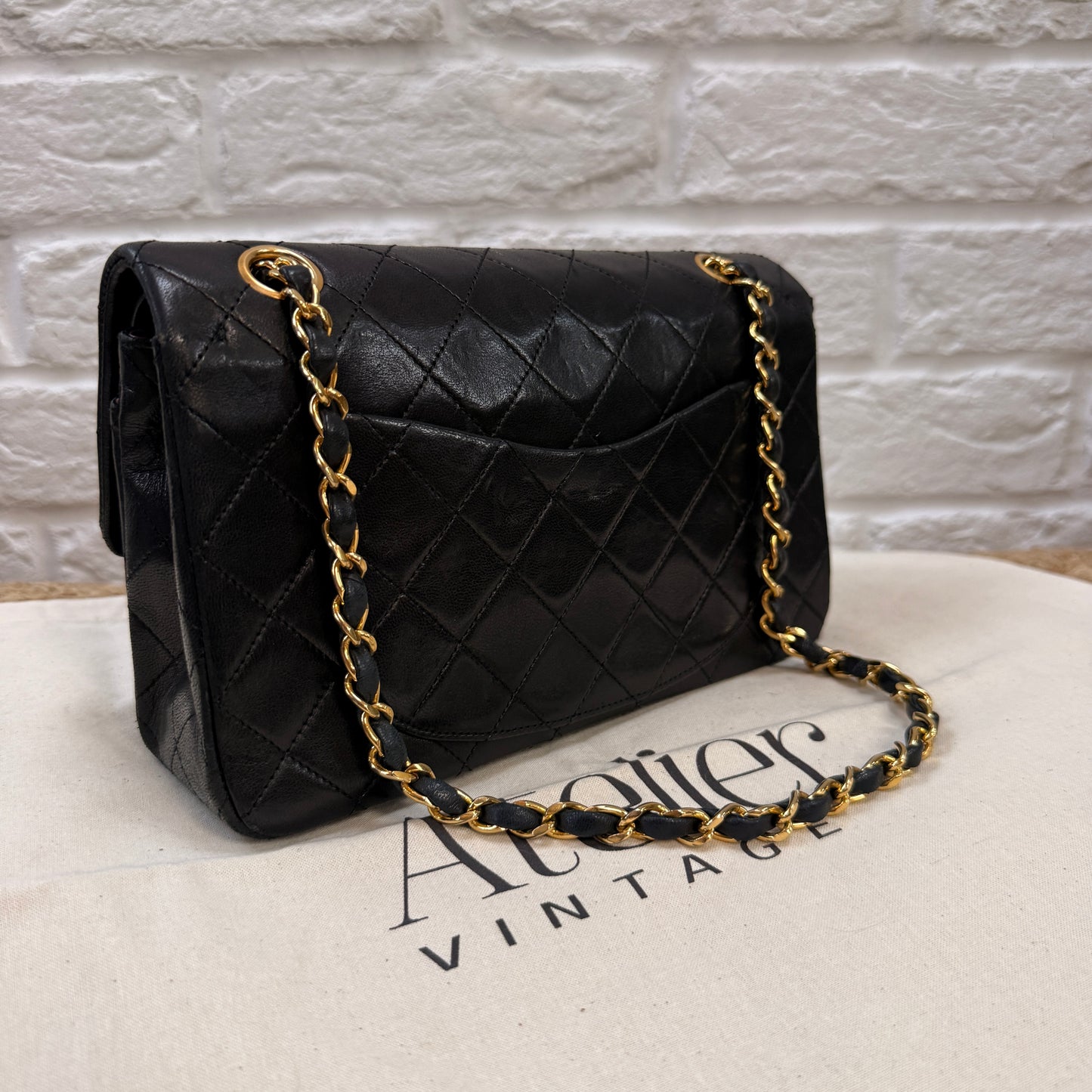 Chanel 1986 Black Classic Double Flap Small