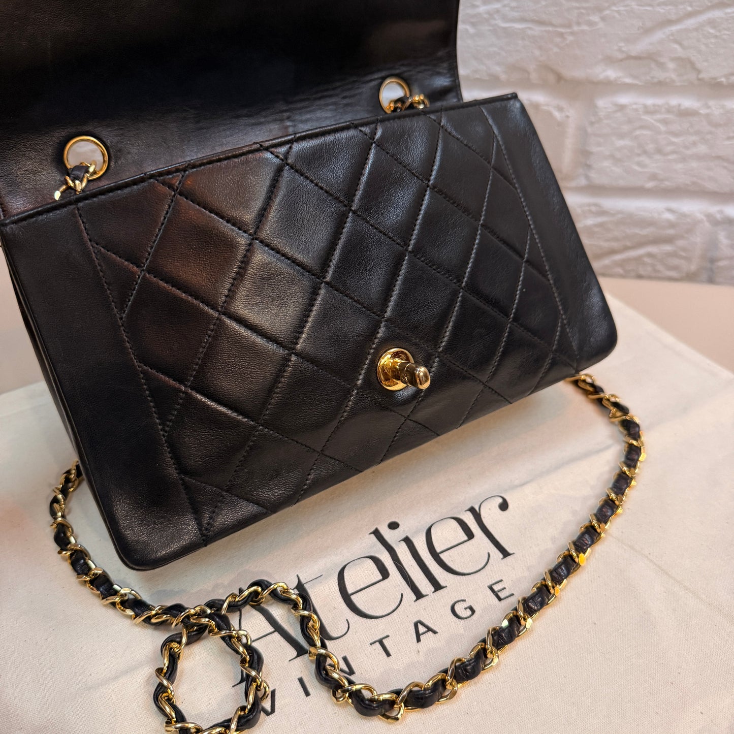 Chanel 1989 Classic Medium Rectangle square Flap