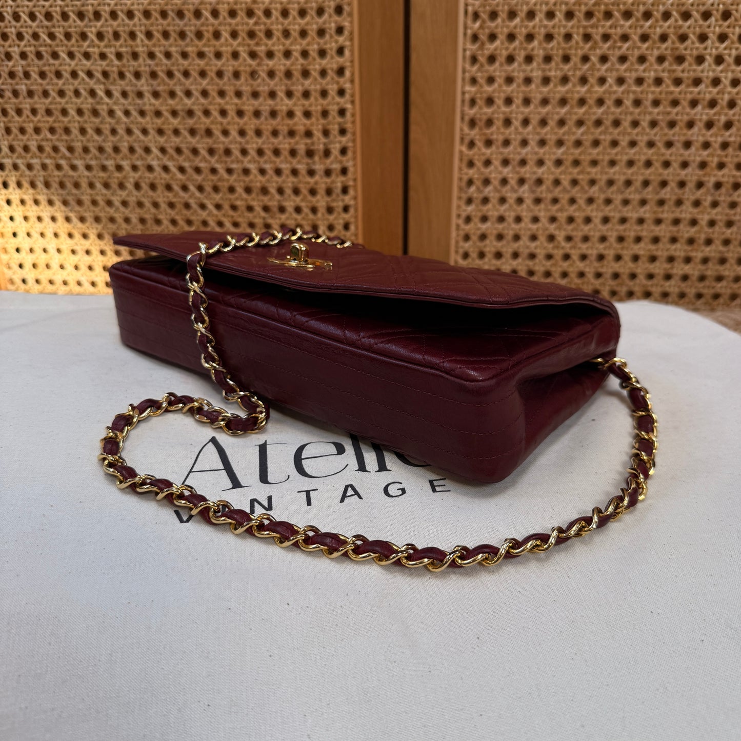 Chanel Ultra Rare Early 1980s Double Quilted Single Full Flap