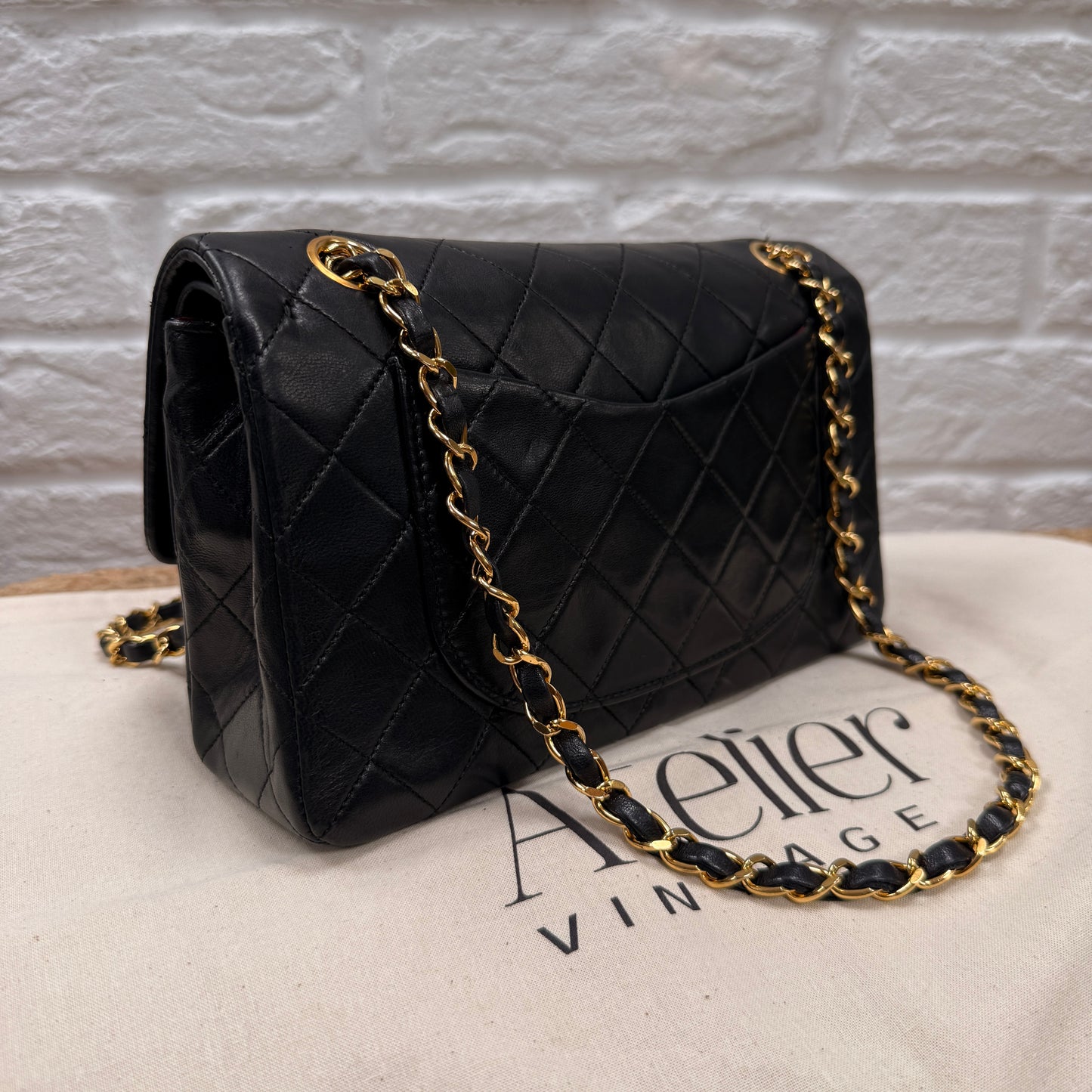 Chanel 1989 Black Classic Double Flap Small