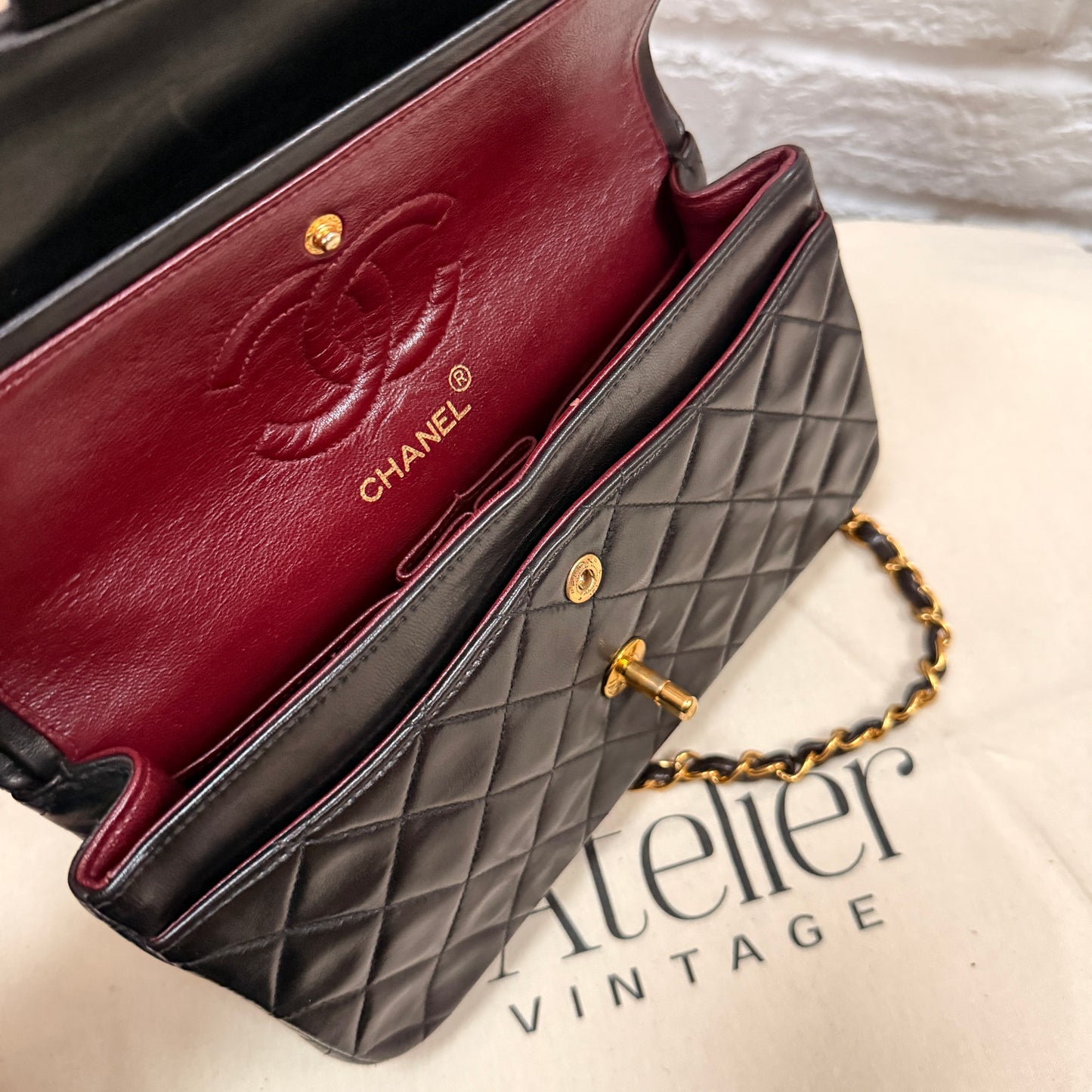 Chanel 1994 Black Classic Double Flap Small