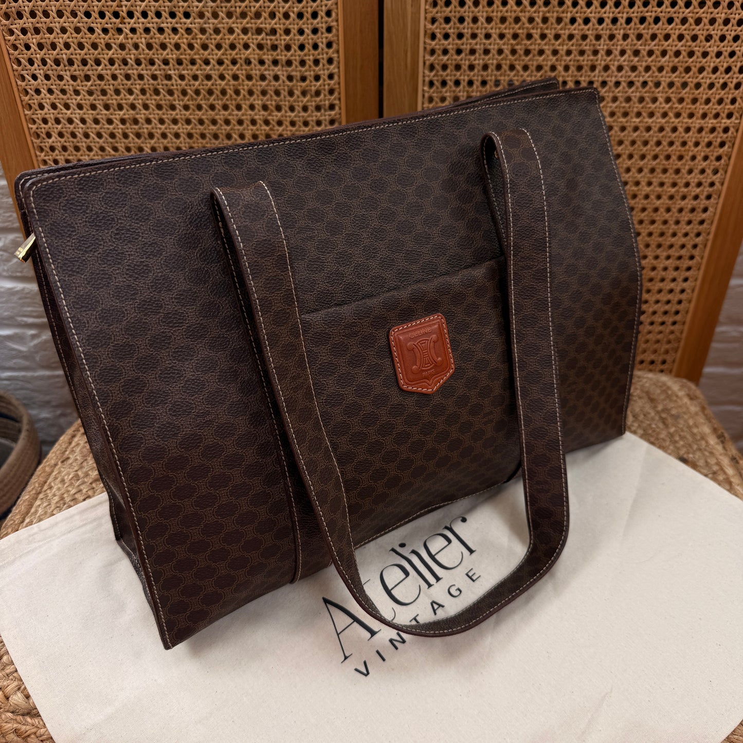 Celine Macadam Full Zip Tote Bag