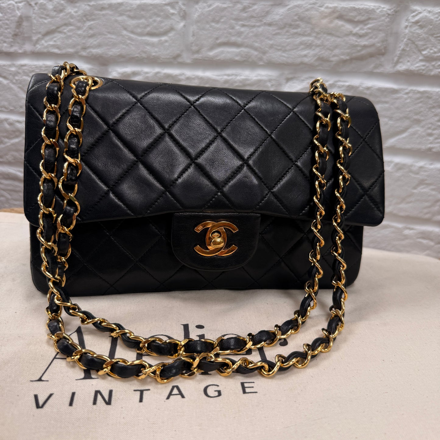 Chanel 1989 Black Classic Double Flap Small