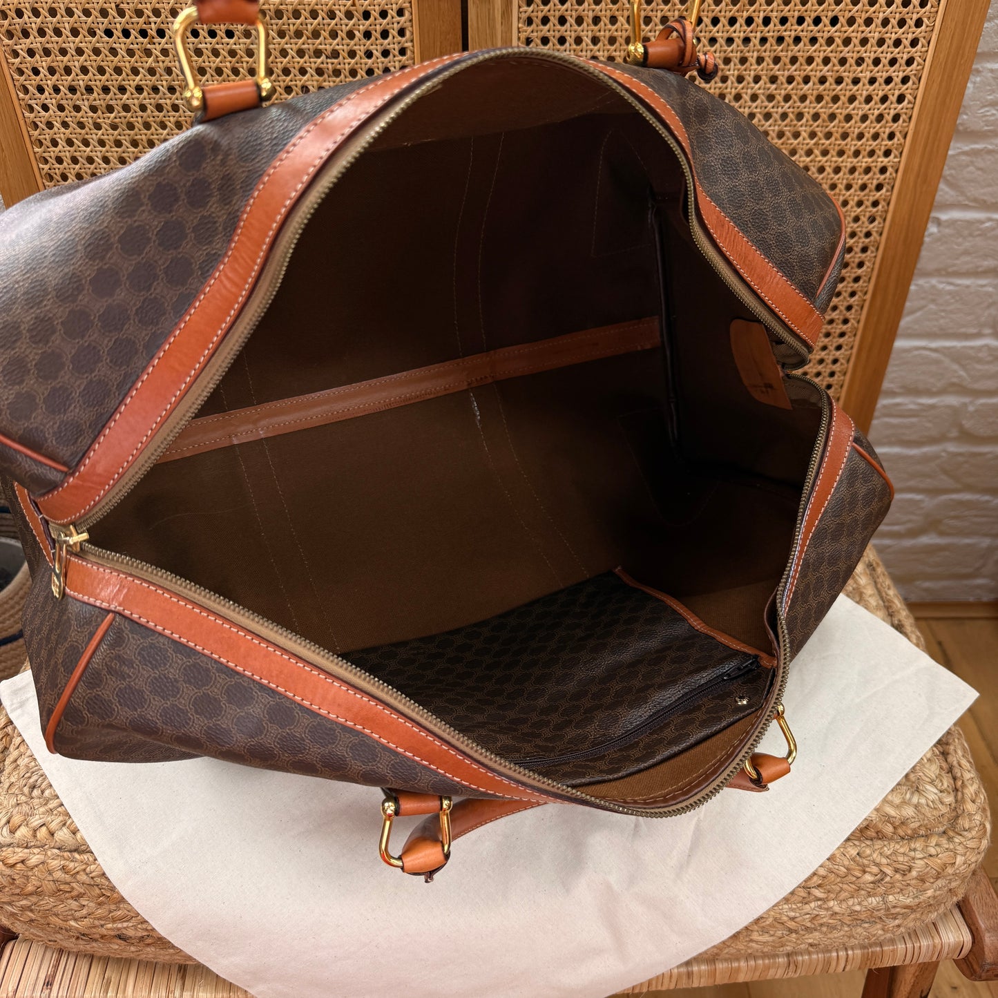Celine 1990s Macadam Travel Bag