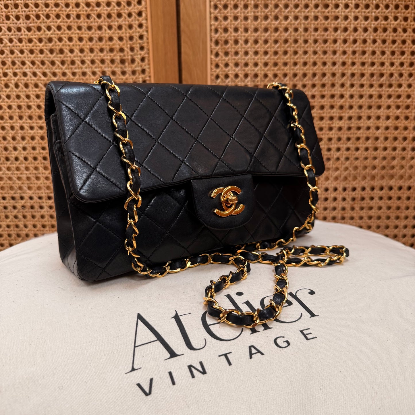 Chanel 1989 Black Classic Double Flap Small