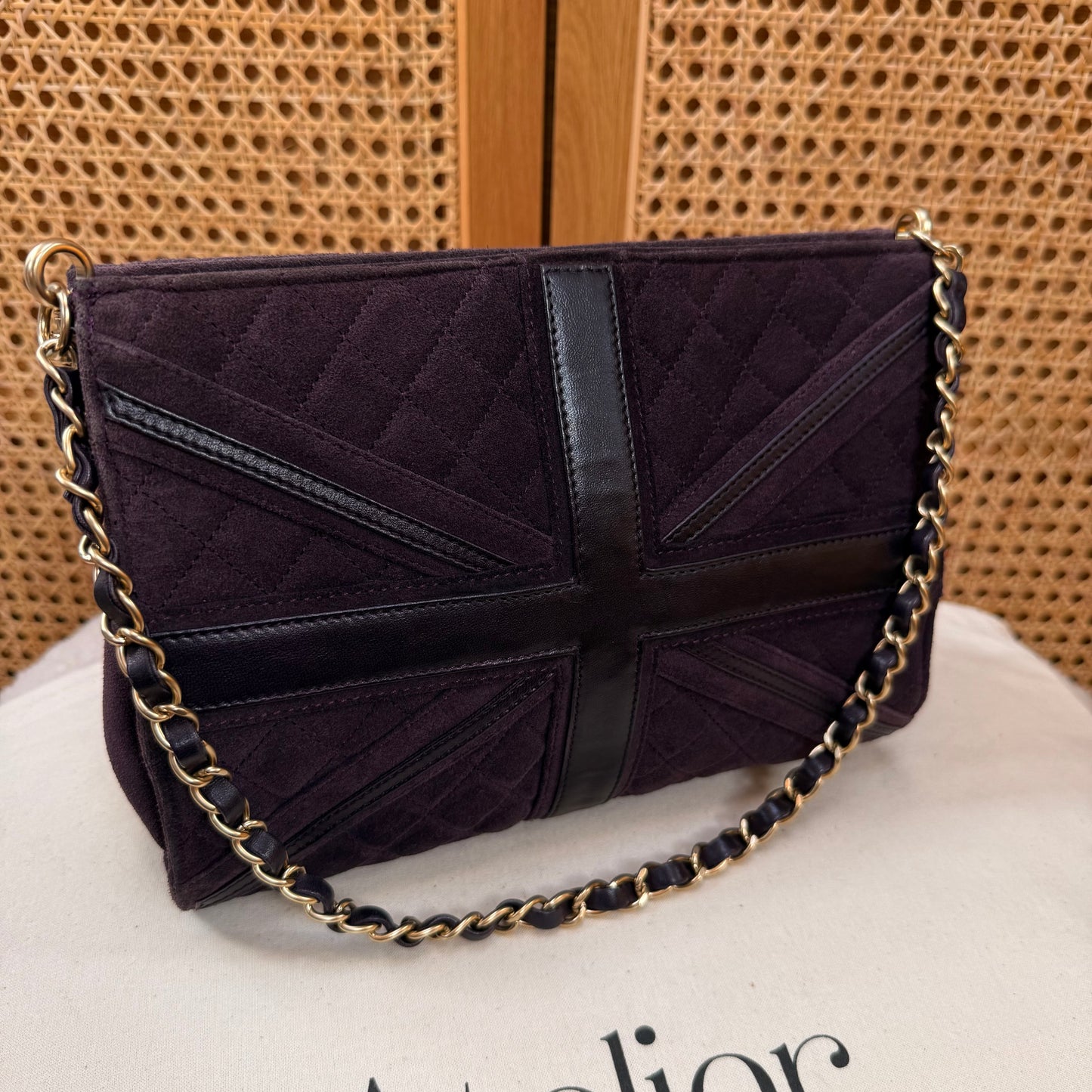 Chanel 2008 Bordeaux Limited Edition London & Paris Shoulder bag