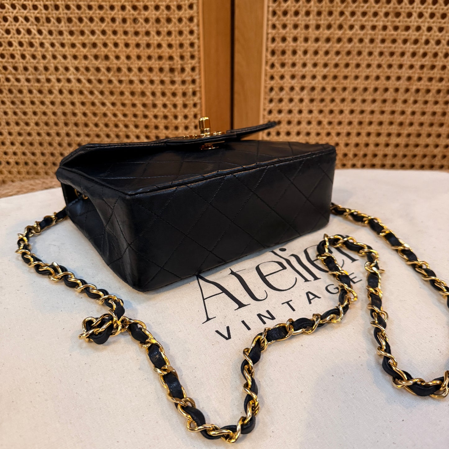 Chanel 1991 Classic Single Flap Square Small