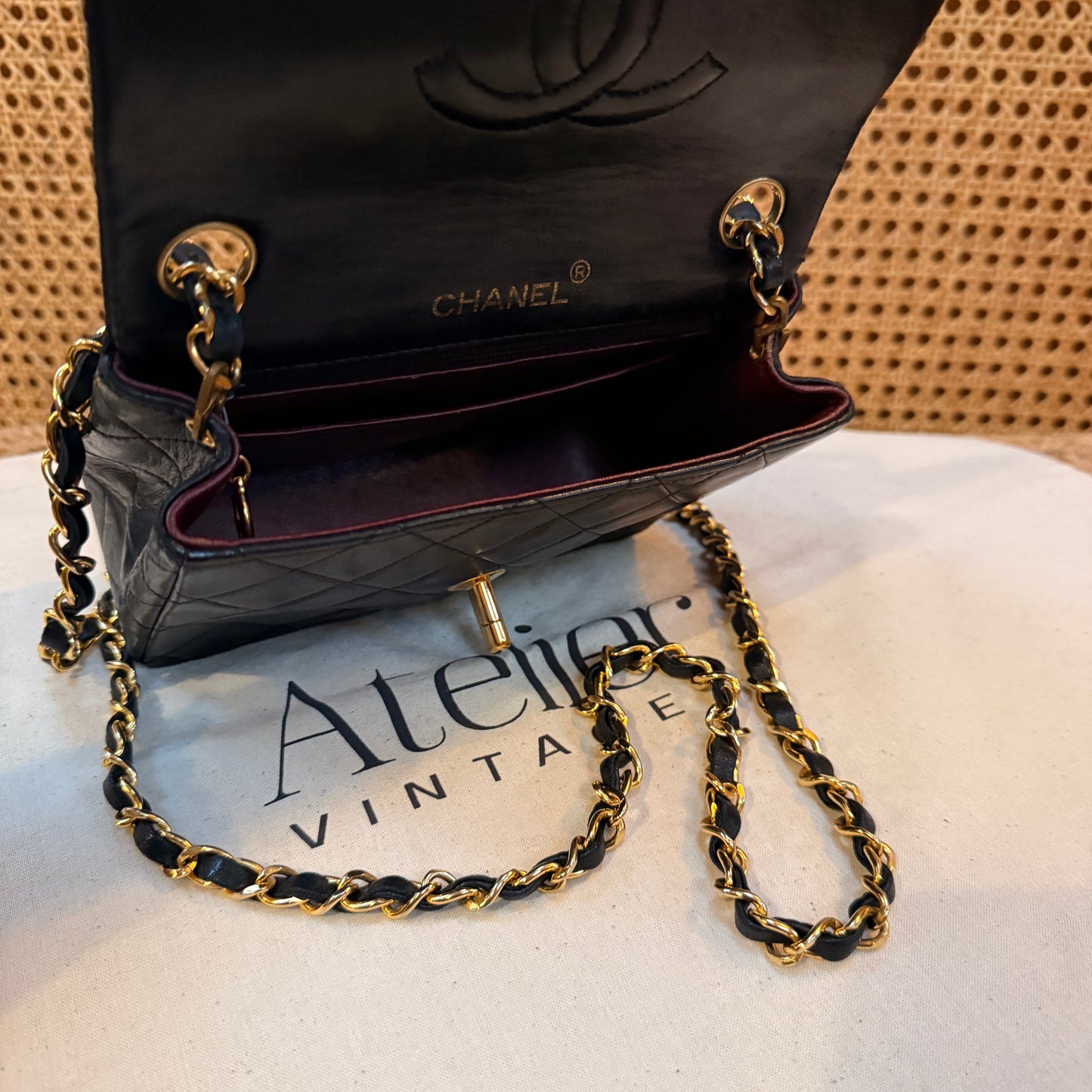 Chanel 1991 Classic Single Flap Square Small