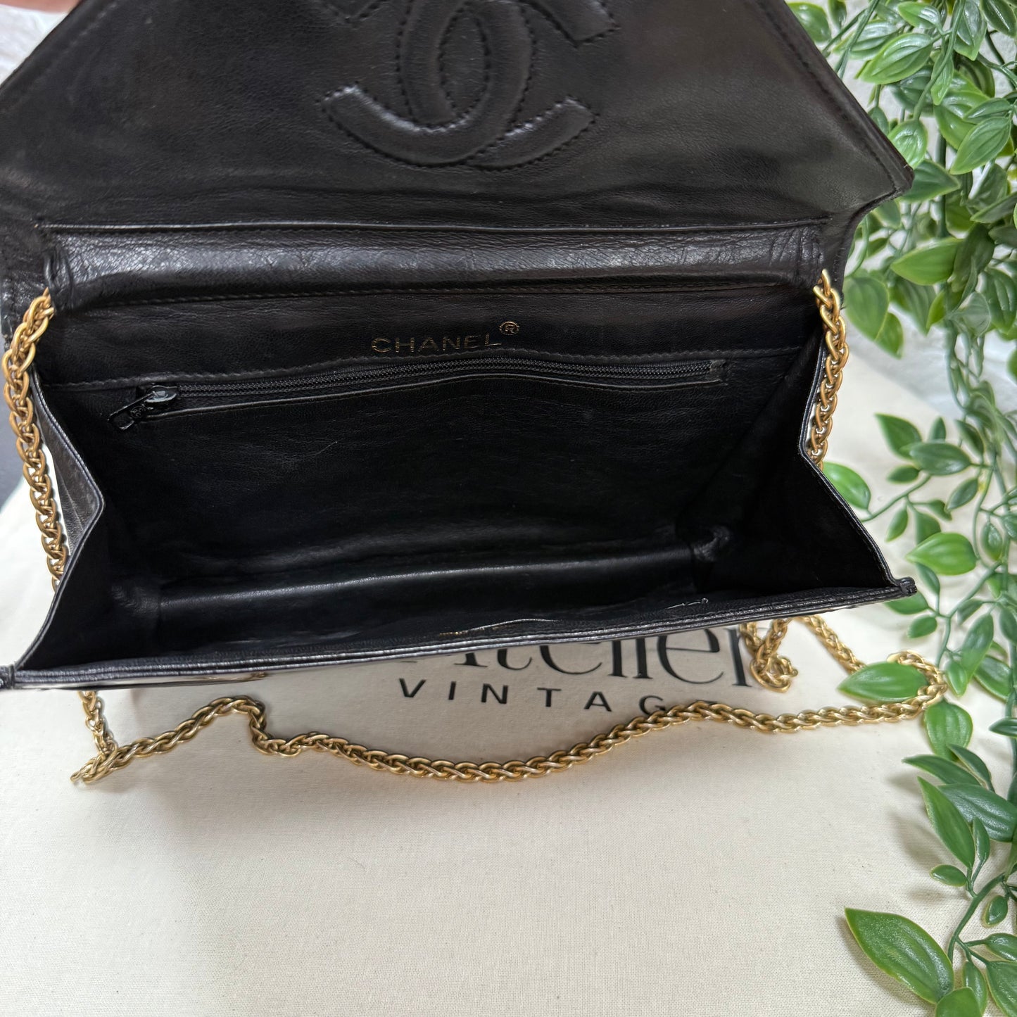 Chanel 1986 Chevron Envelope Flap