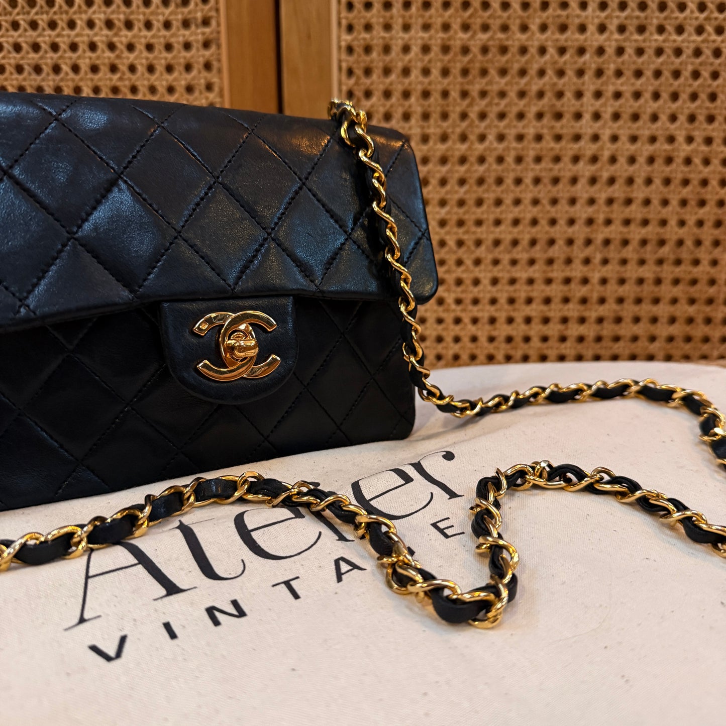 Chanel 1991 Classic Single Flap Square Small