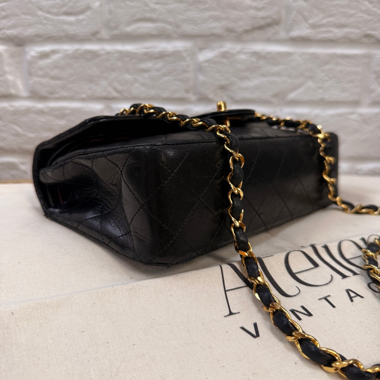 Chanel 1986 Black Classic Double Flap Small
