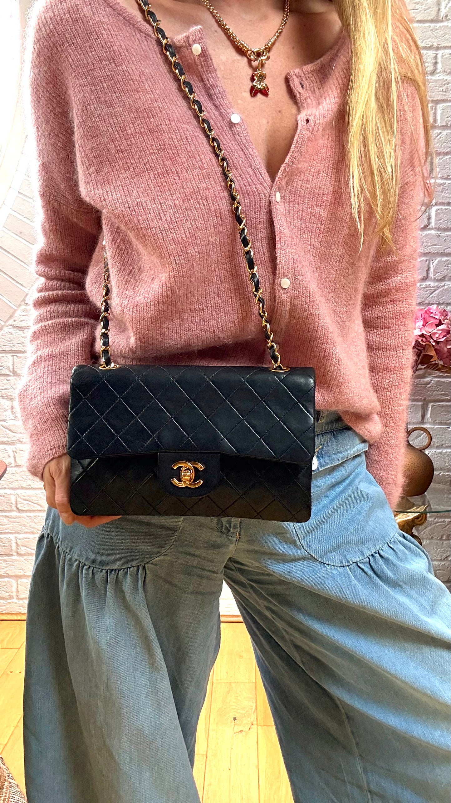 Chanel 1989 Black Classic Double Flap Small