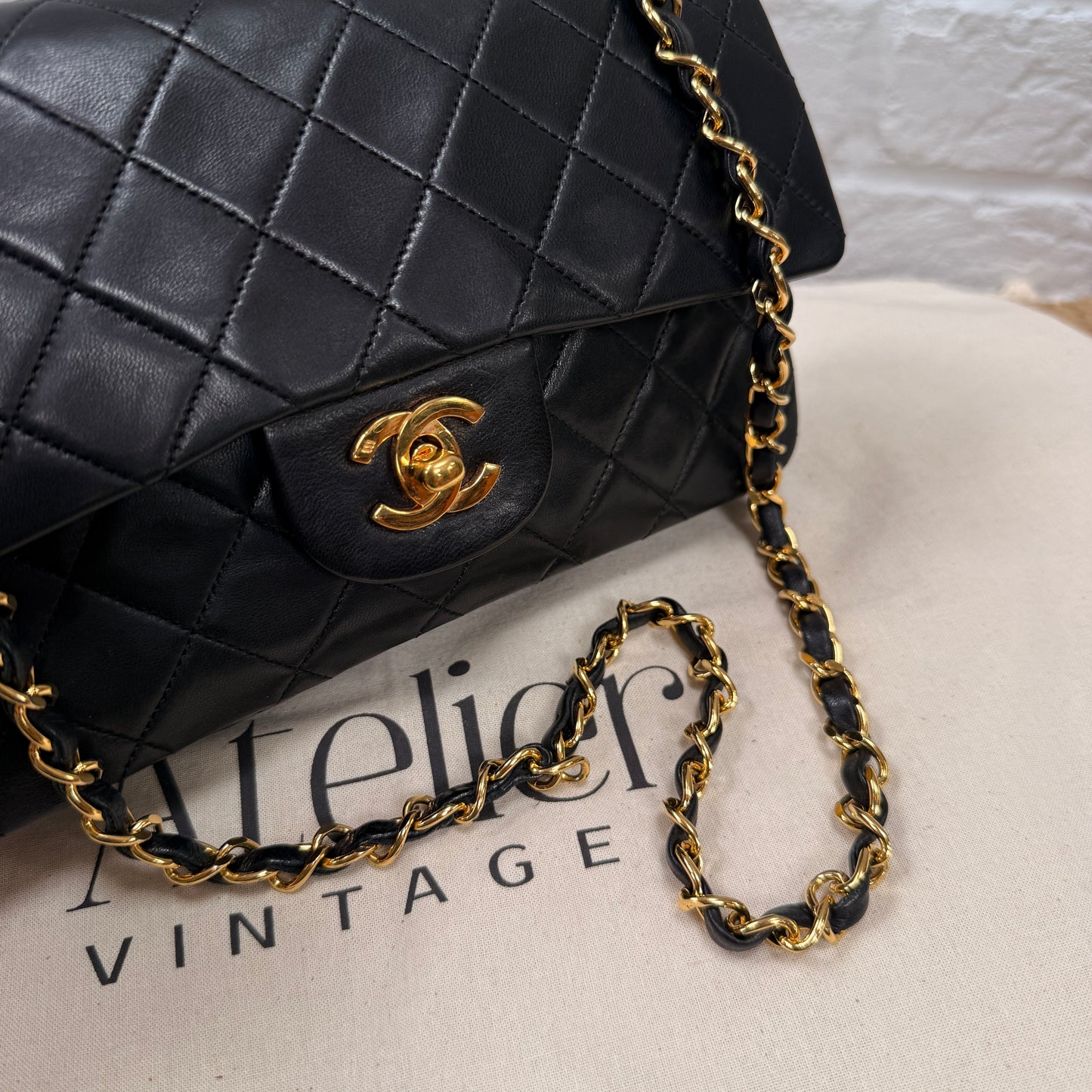 Chanel 1989 Black Classic Double Flap Small