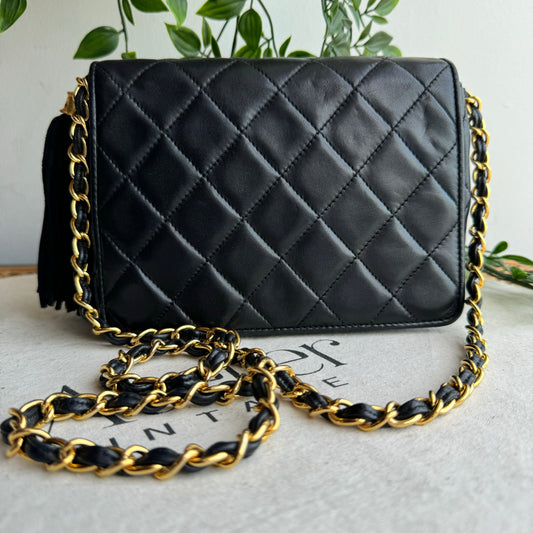 Chanel 1986 Full Flap Tassel Bag