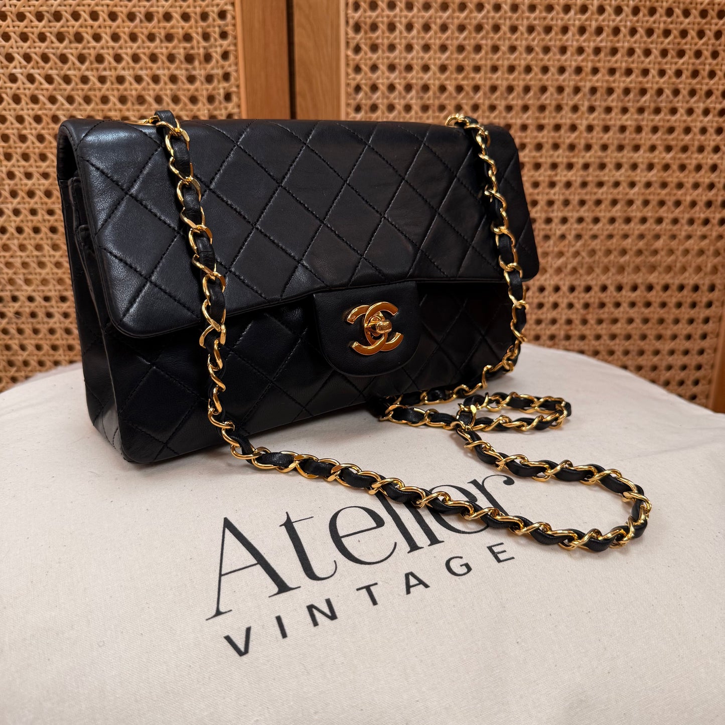 Chanel 1989 Black Classic Double Flap Small