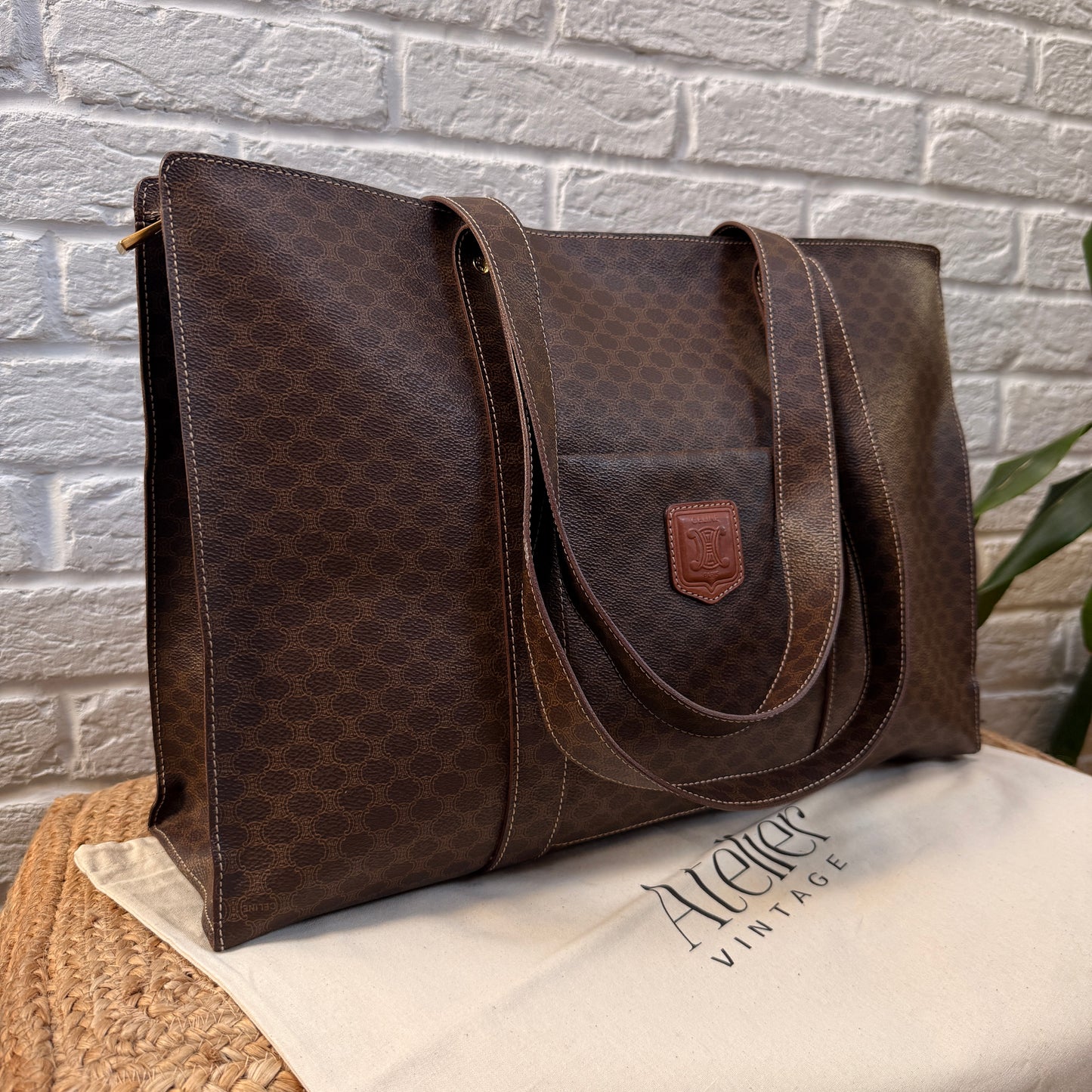 Celine Macadam Full Zip Tote Bag