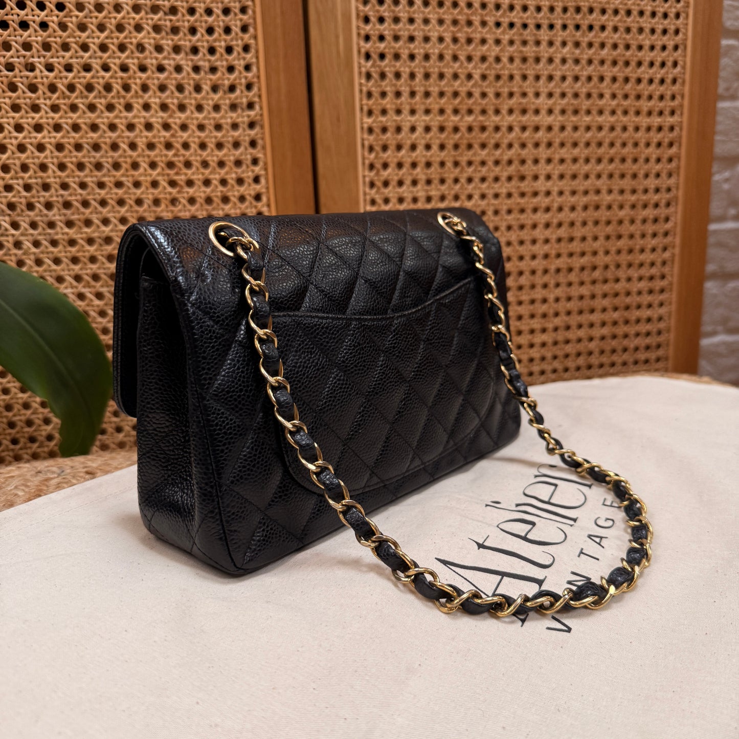 Chanel Rare 2006 Caviar Black Classic Double Flap Small