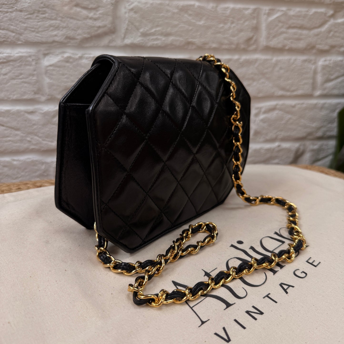 Chanel 1989 Rare Octagon Single Flap