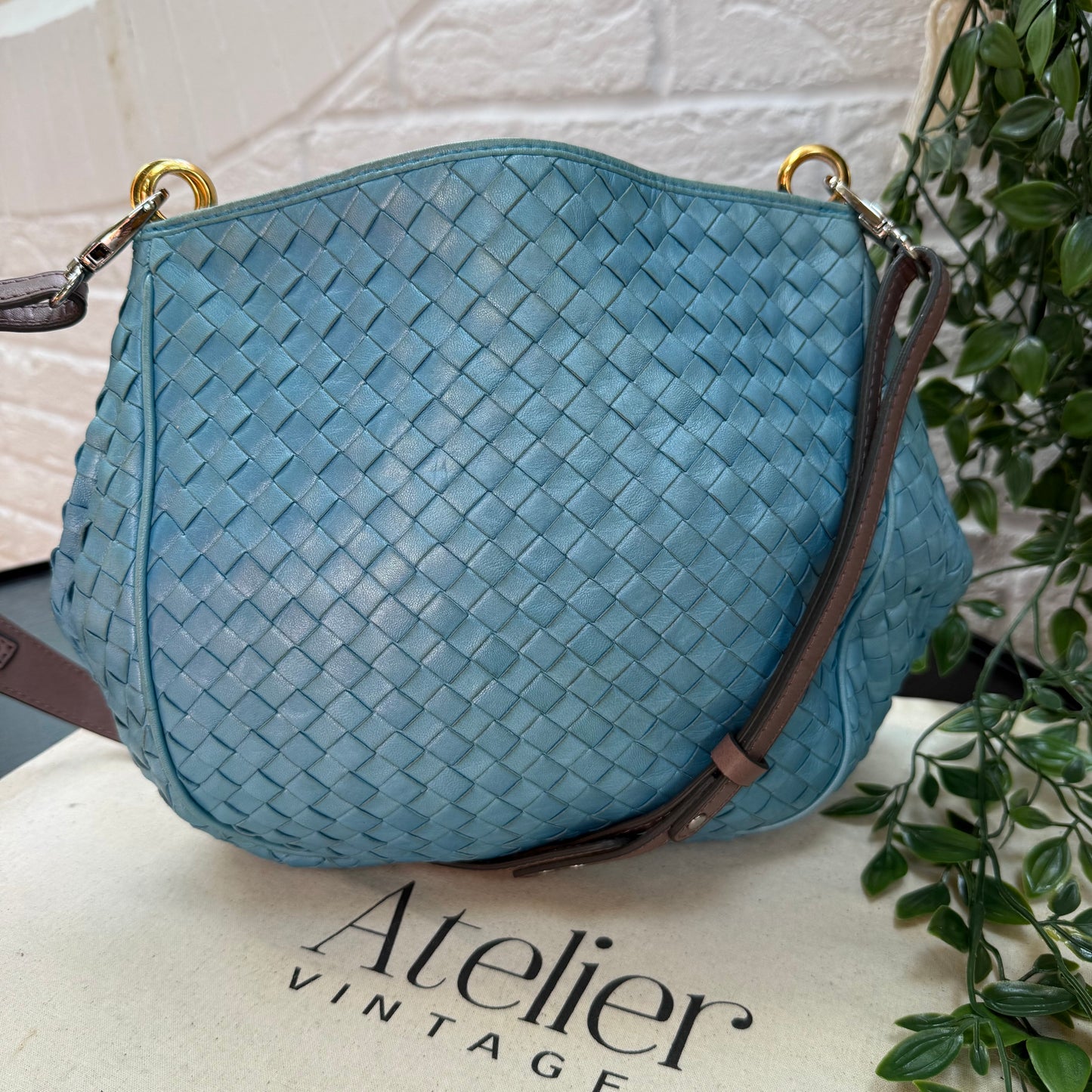 Bottega Veneta 1980s Intrecciato Leather Tote