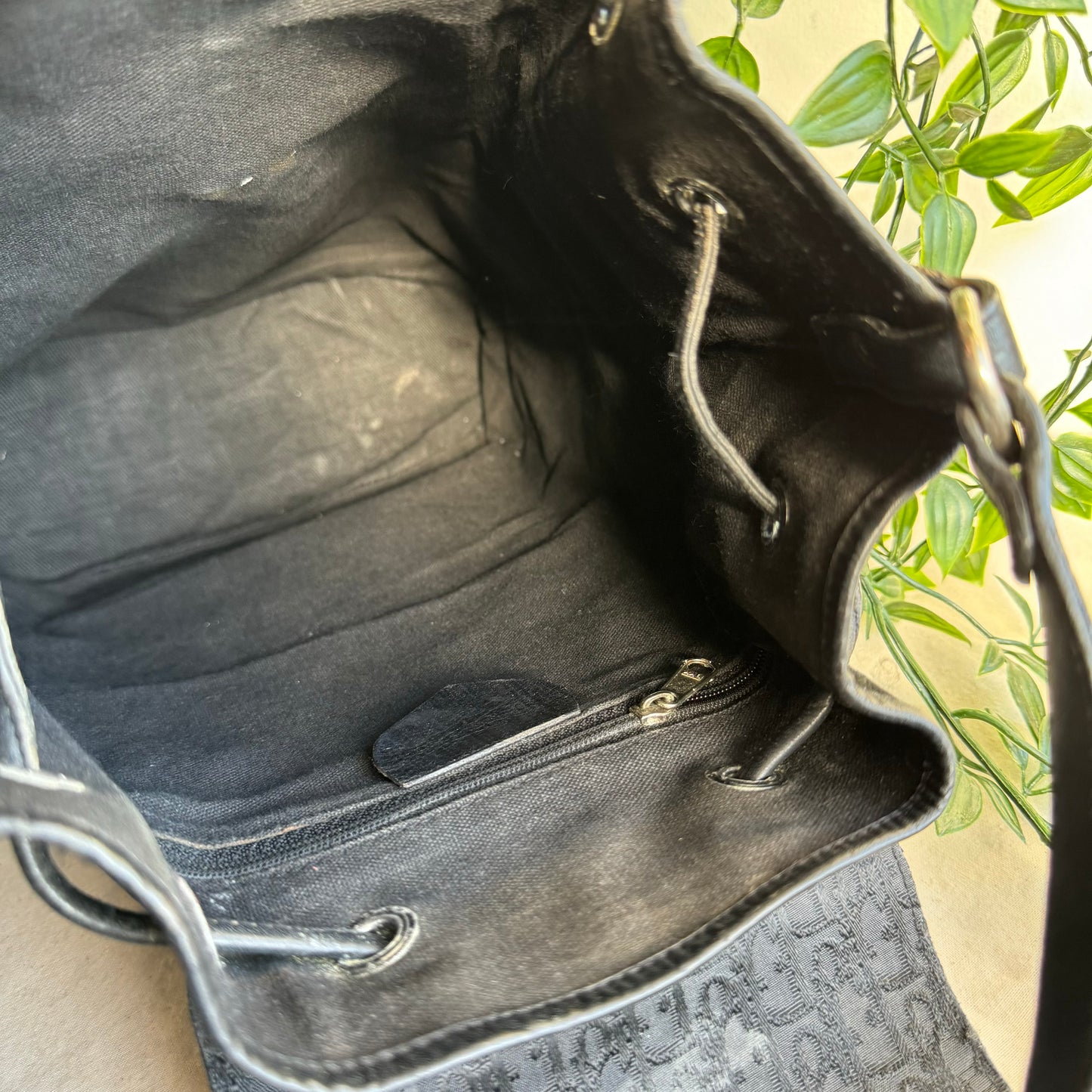 Dior Vintage Canvas Shoulder Bag