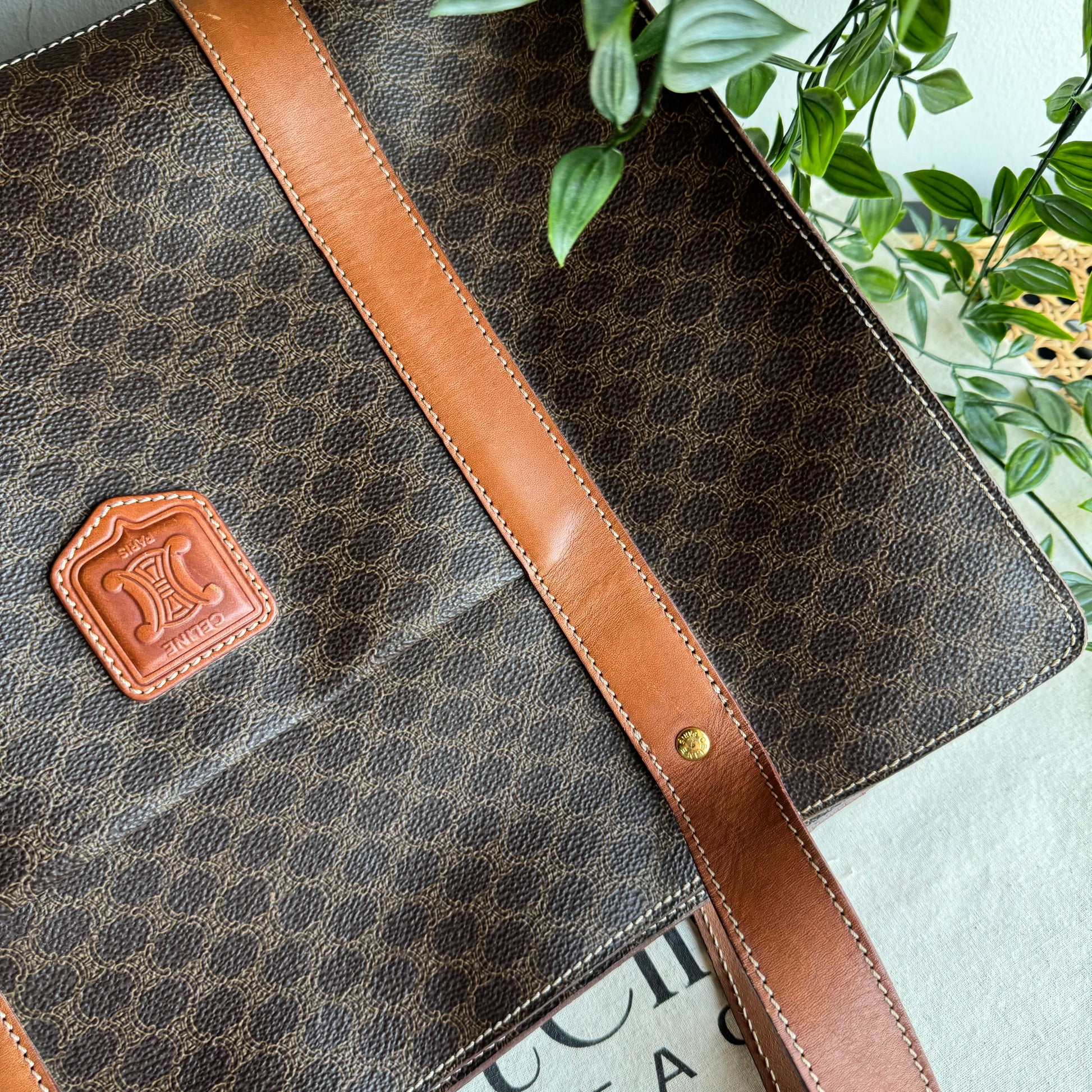 Vintage celine sales tote bag