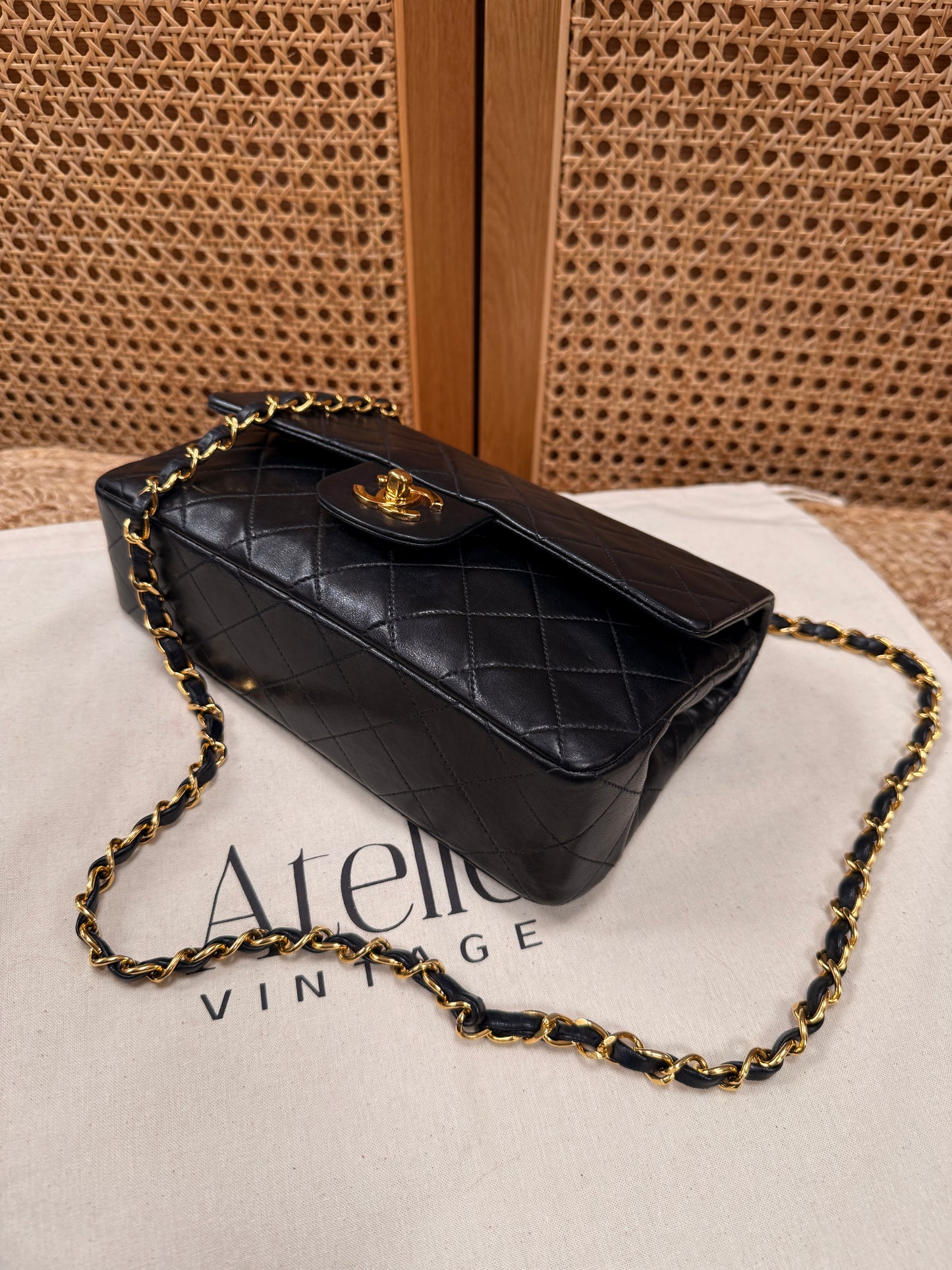 Chanel 1991 Black Classic Double Flap Small
