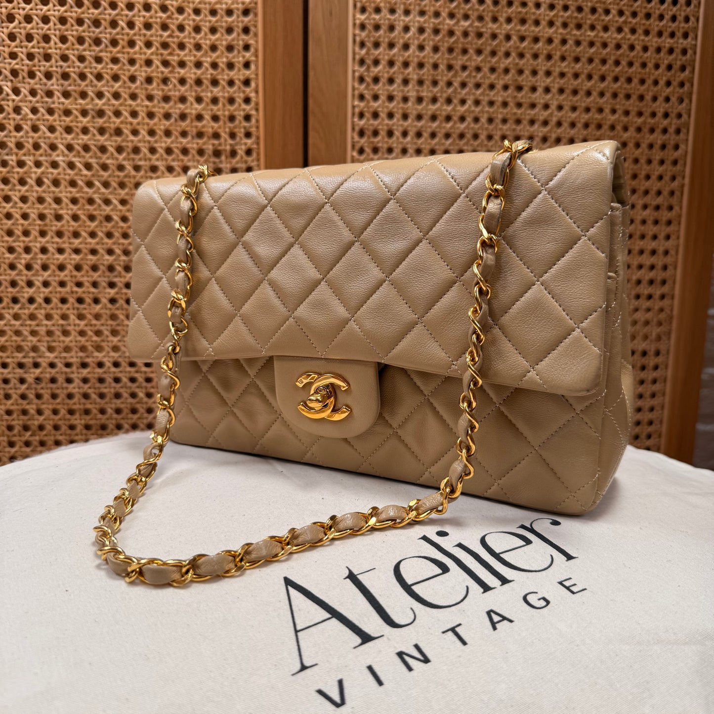 Chanel Rare 1989 Classic Double Flap Medium in Caramel