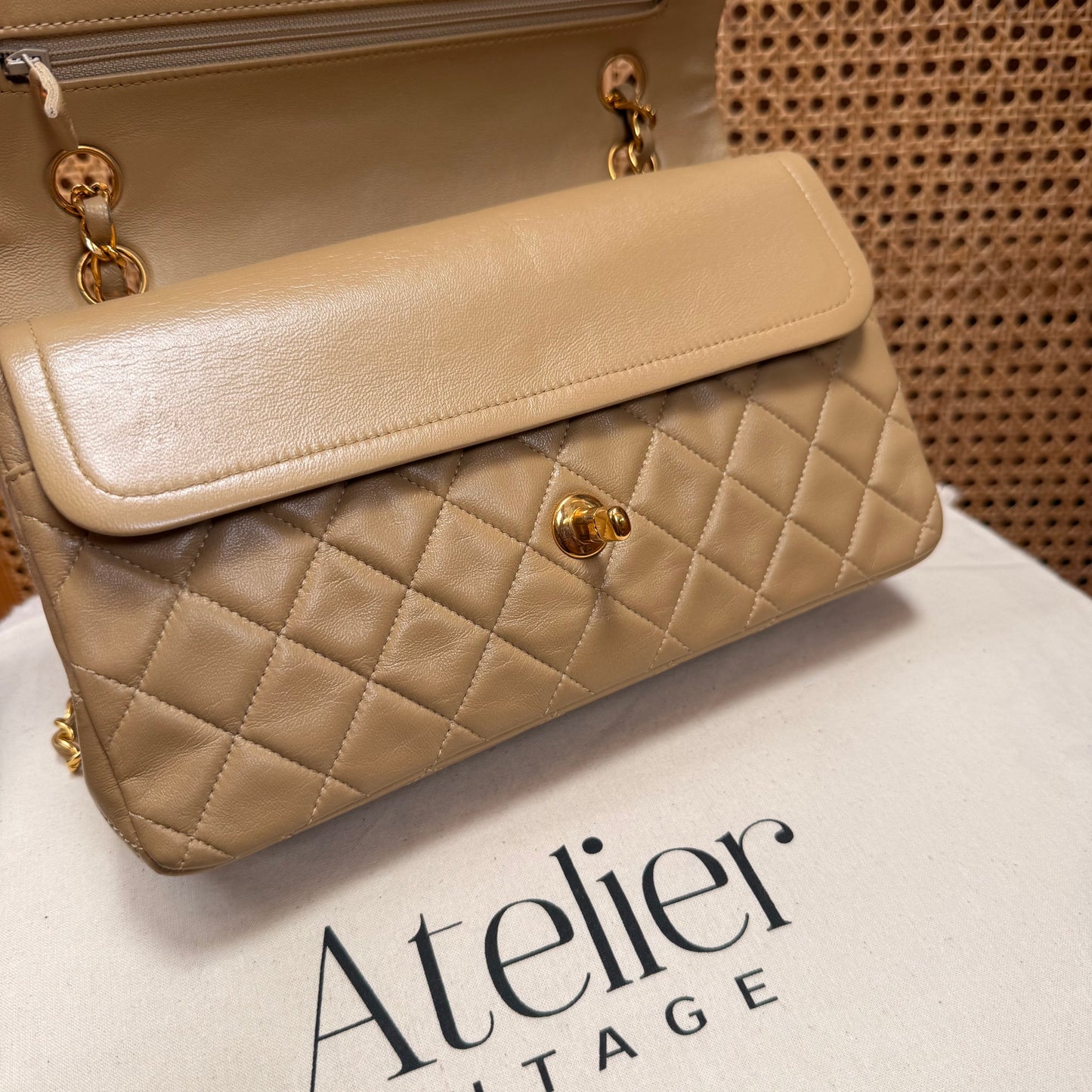 Chanel Rare 1989 Classic Double Flap Medium in Caramel