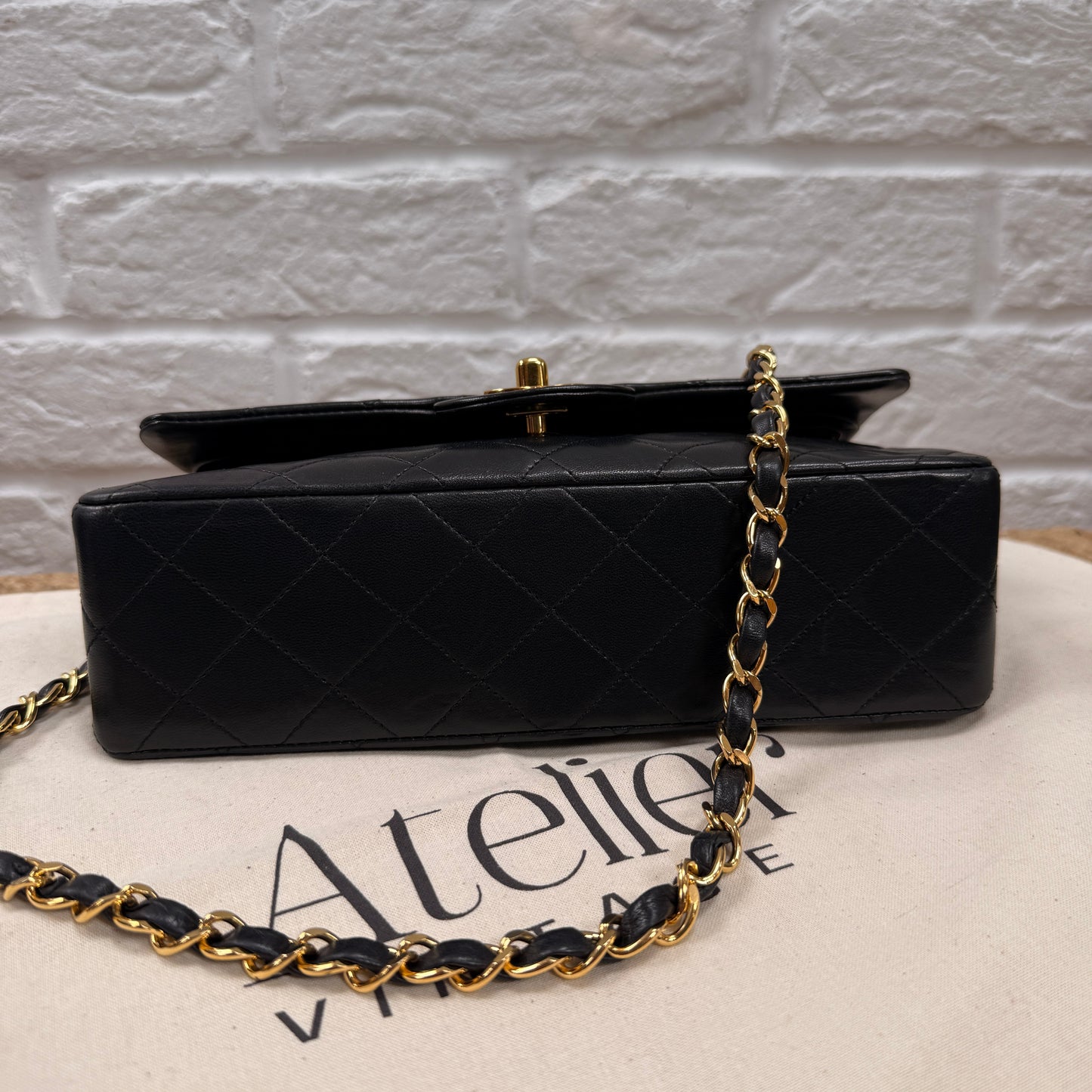 Chanel 1989 Black Classic Double Flap Small
