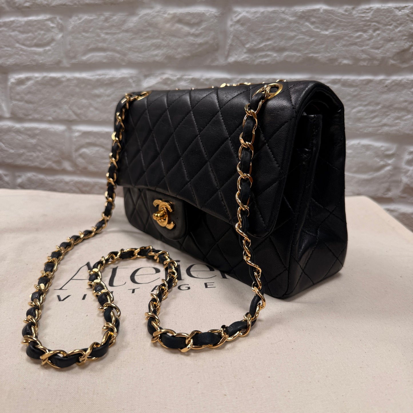 Chanel 1989 Black Classic Double Flap Small
