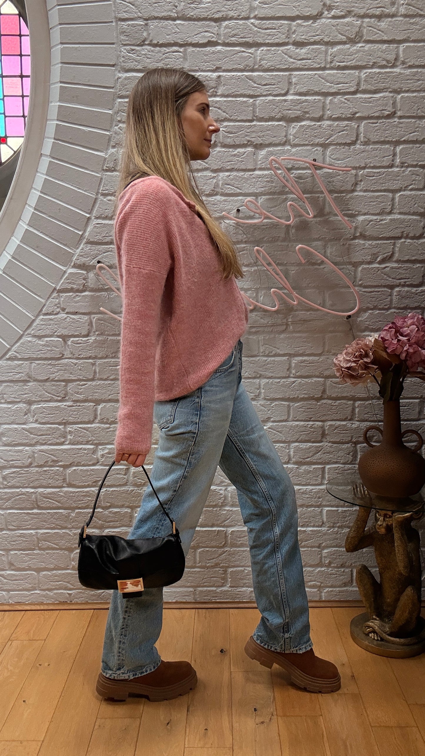 Fendi 1990s Original Fendi Baguette in black leather with limited edition animal print closure