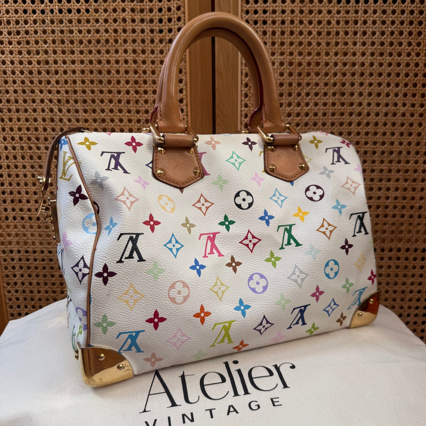 Louis Vuitton 2006 Original Murakami white speedy 30