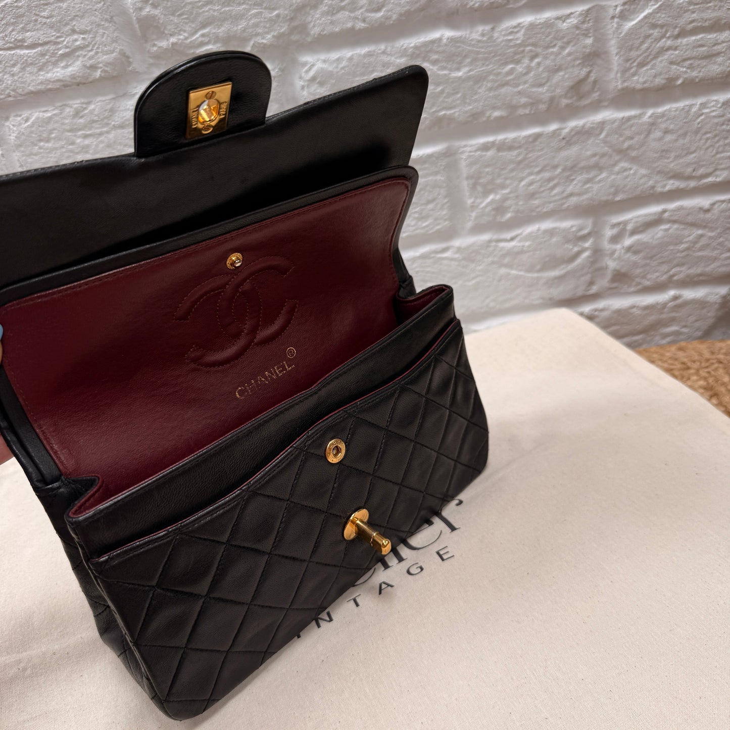 Chanel 1989 Black Classic Double Flap Small