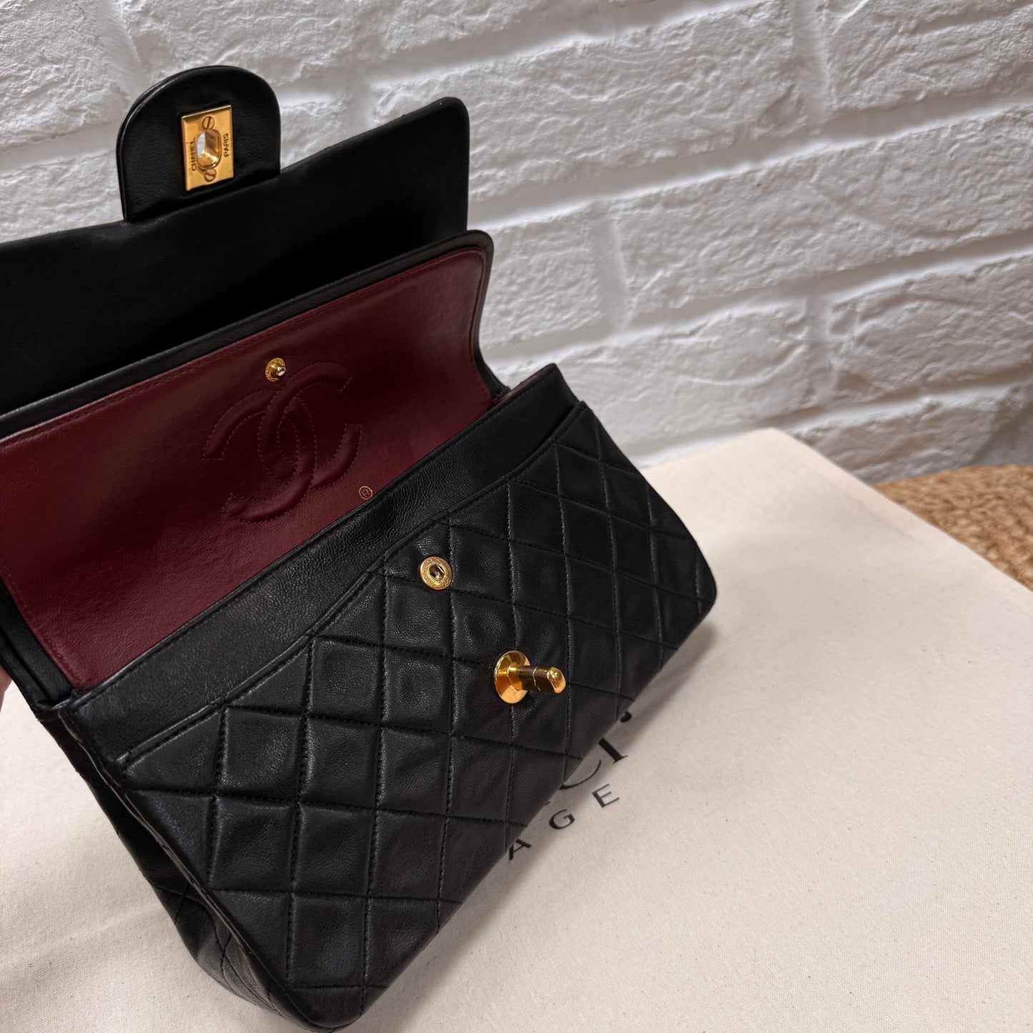 Chanel 1989 Black Classic Double Flap Small
