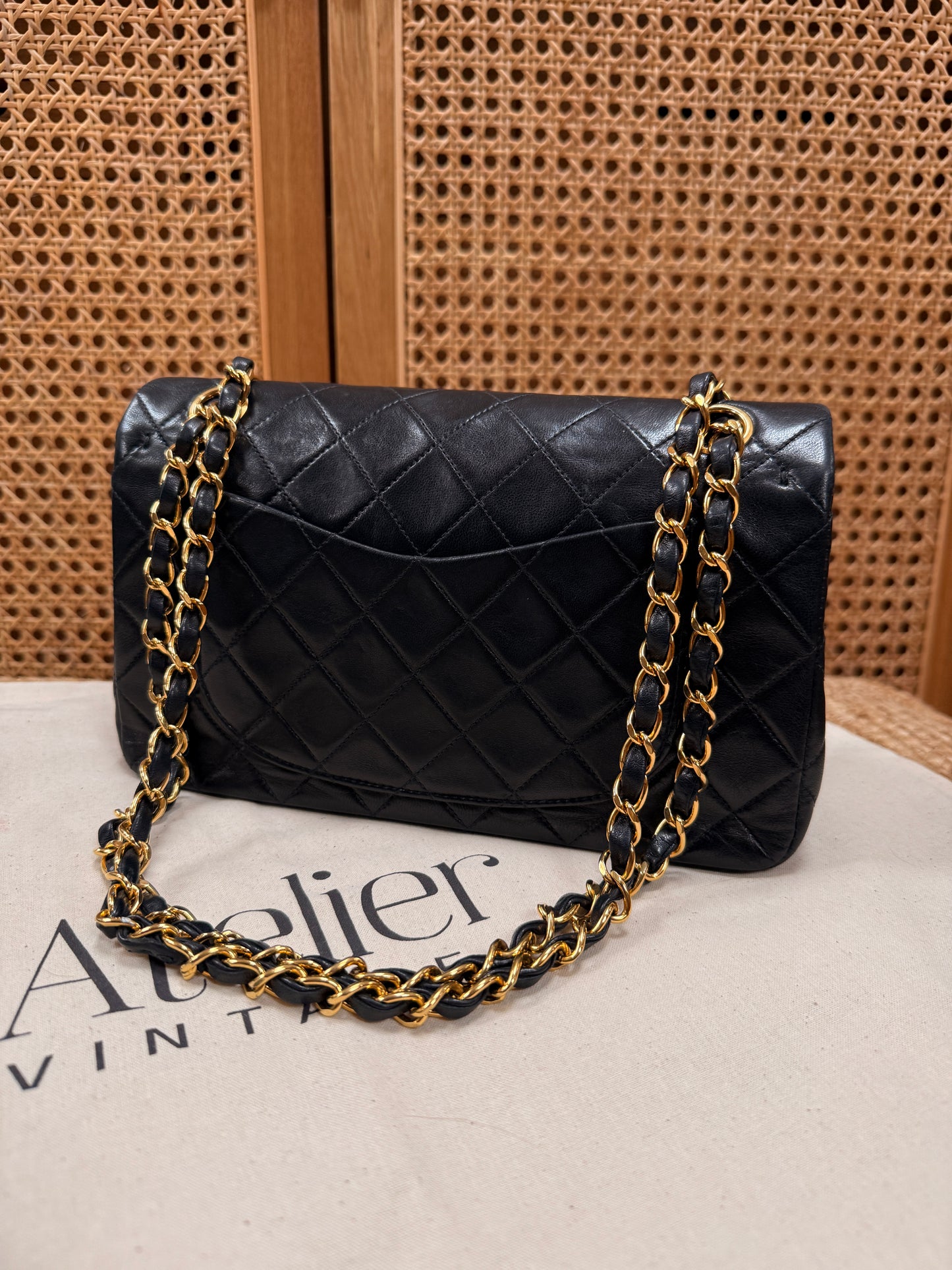 Chanel 1991 Black Classic Double Flap Small