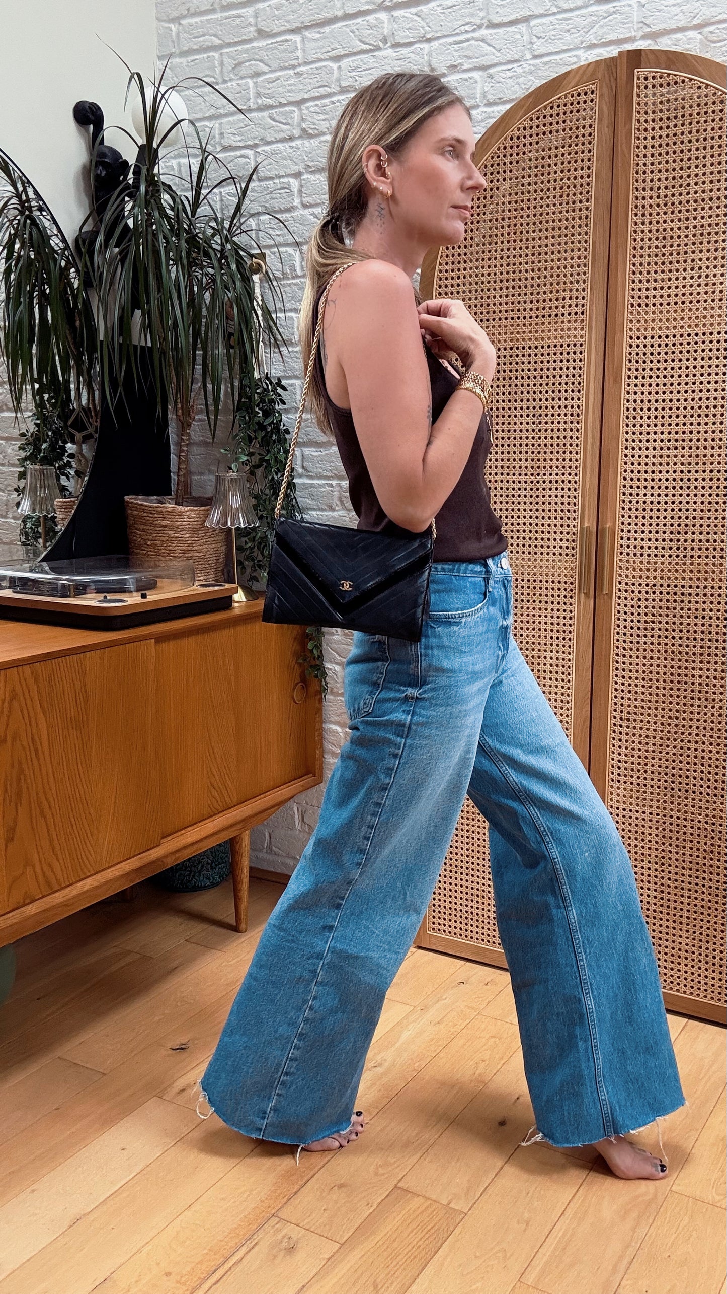 Chanel 1986 Chevron Envelope Flap