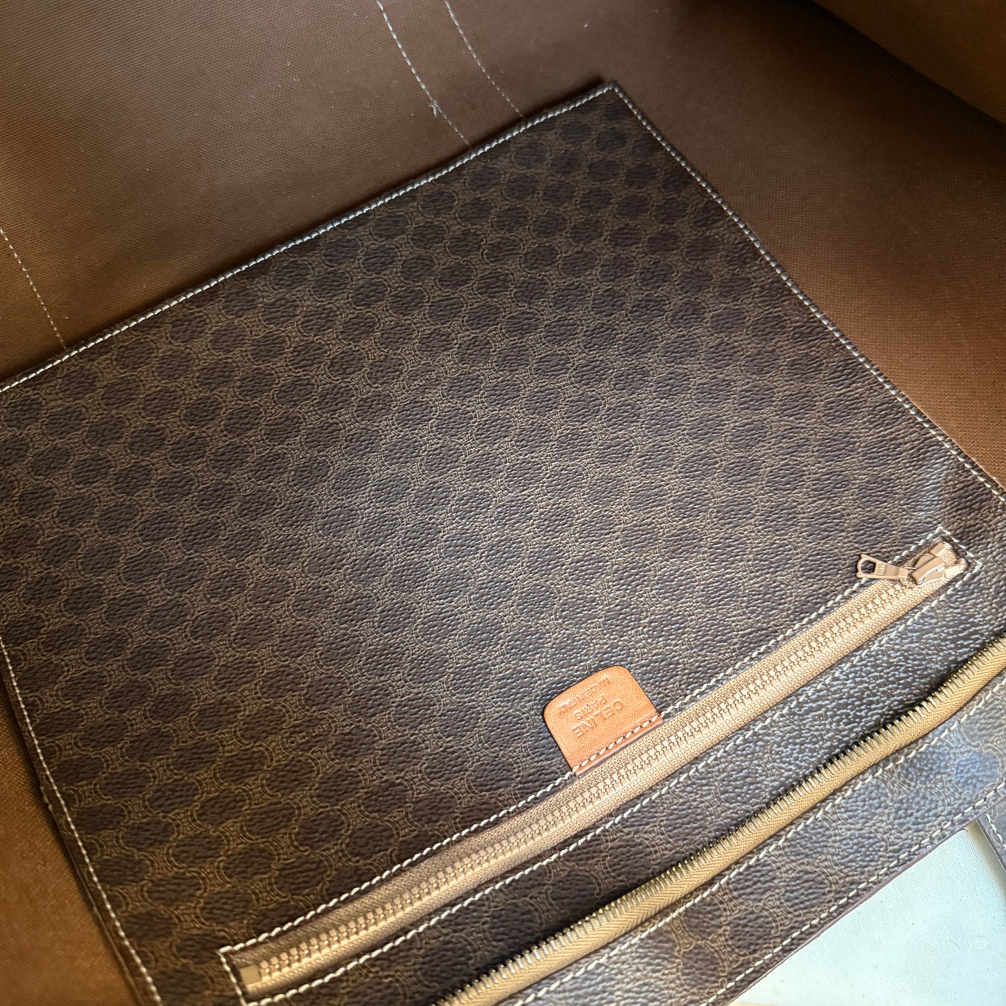 Celine Macadam Full Zip Tote Bag