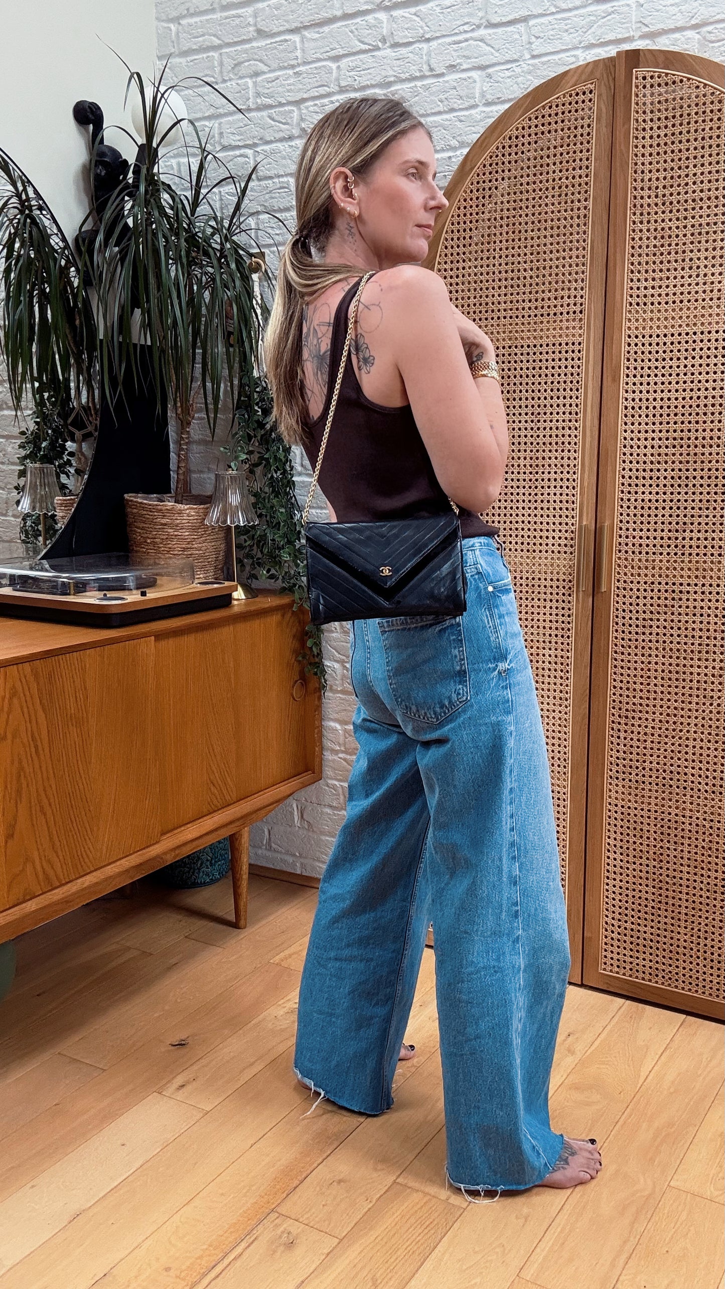 Chanel 1986 Chevron Envelope Flap