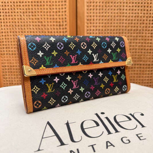 Louis Vuitton 2003 Murakami Multicolor black International Purse