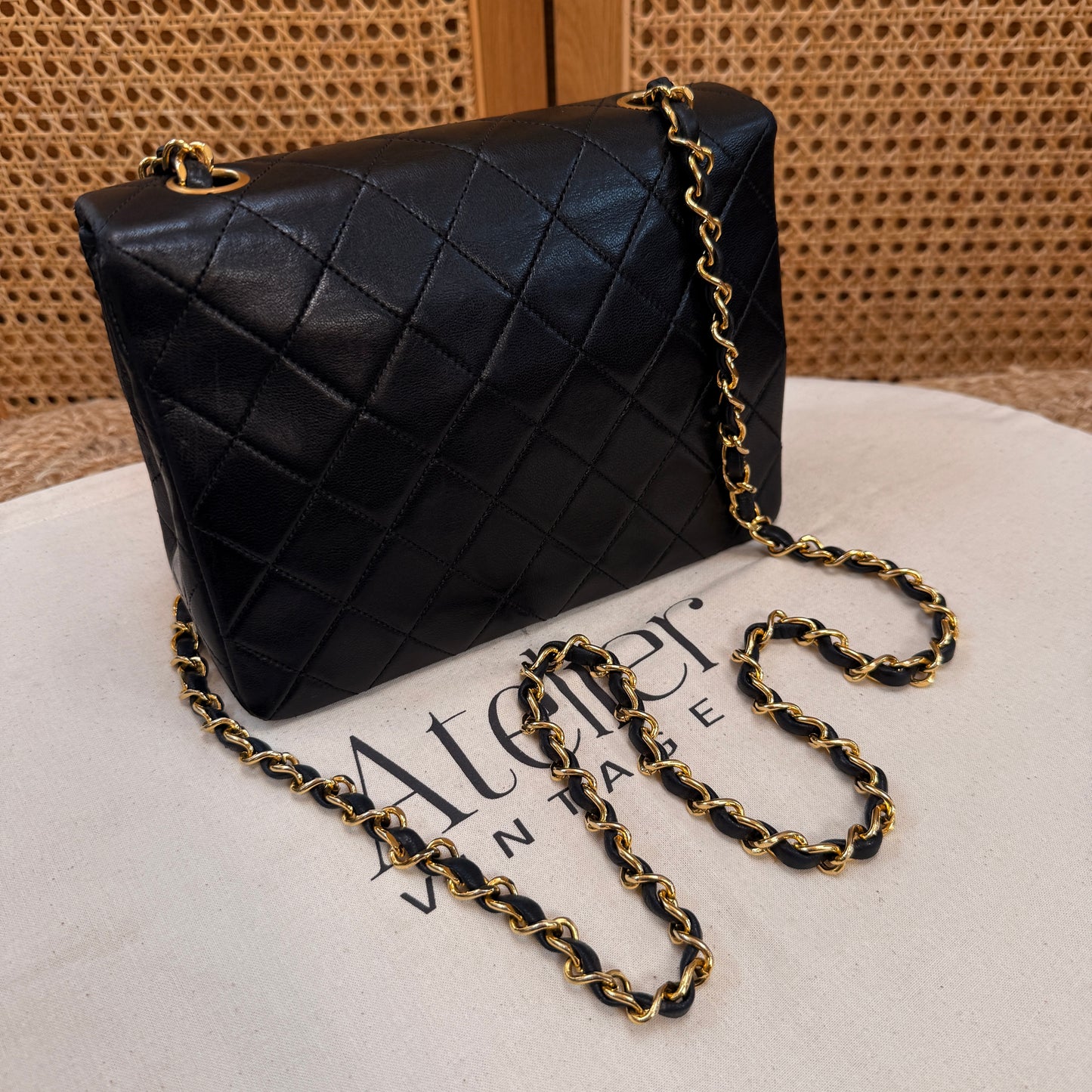 Chanel 1989 Classic Square Single Flap Medium black