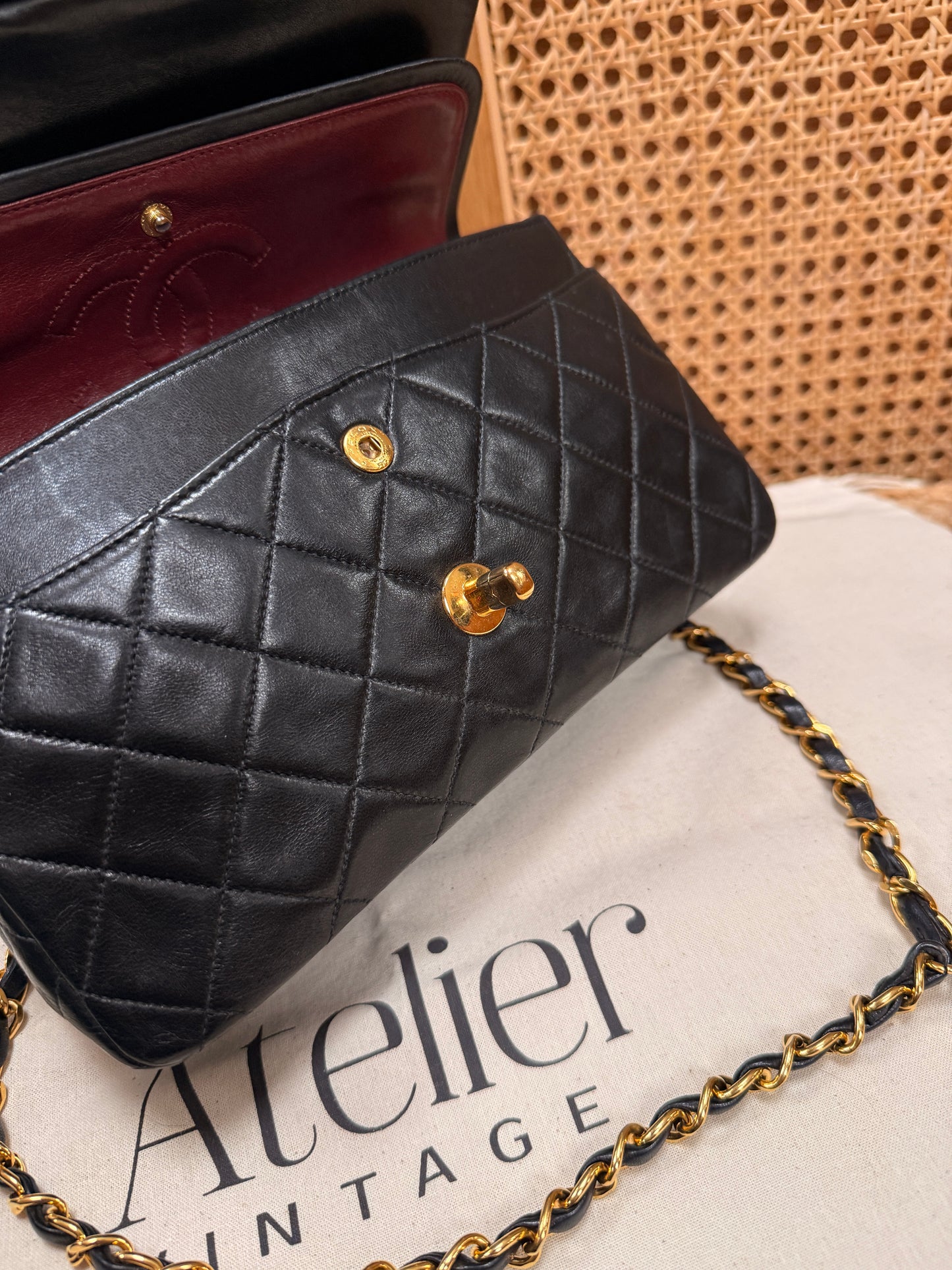 Chanel 1991 Black Classic Double Flap Small