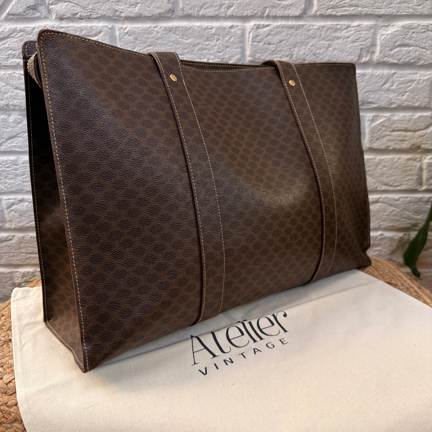 Celine Macadam Full Zip Tote Bag