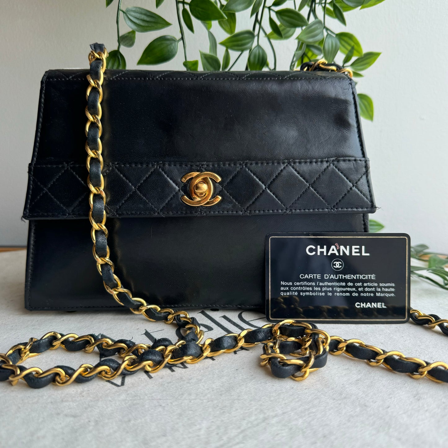 Chanel 1989 Quilted Lambskin Trapeze Bag