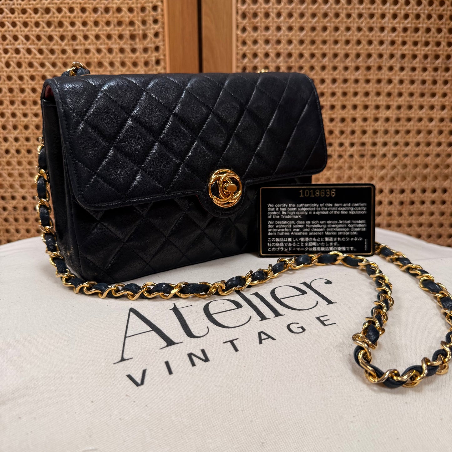 Chanel Paris limited Edition 1989 CC Circle single flap