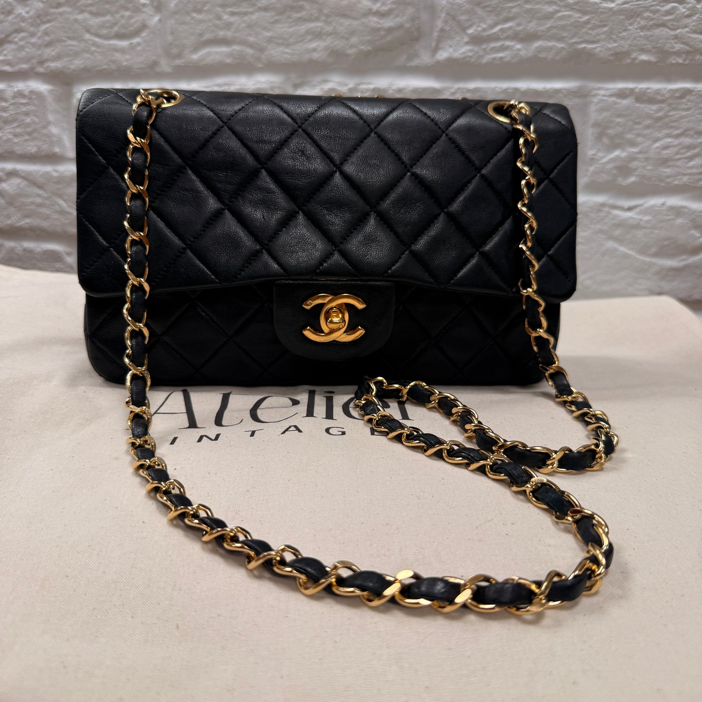 Chanel 1989 Black Classic Double Flap Small
