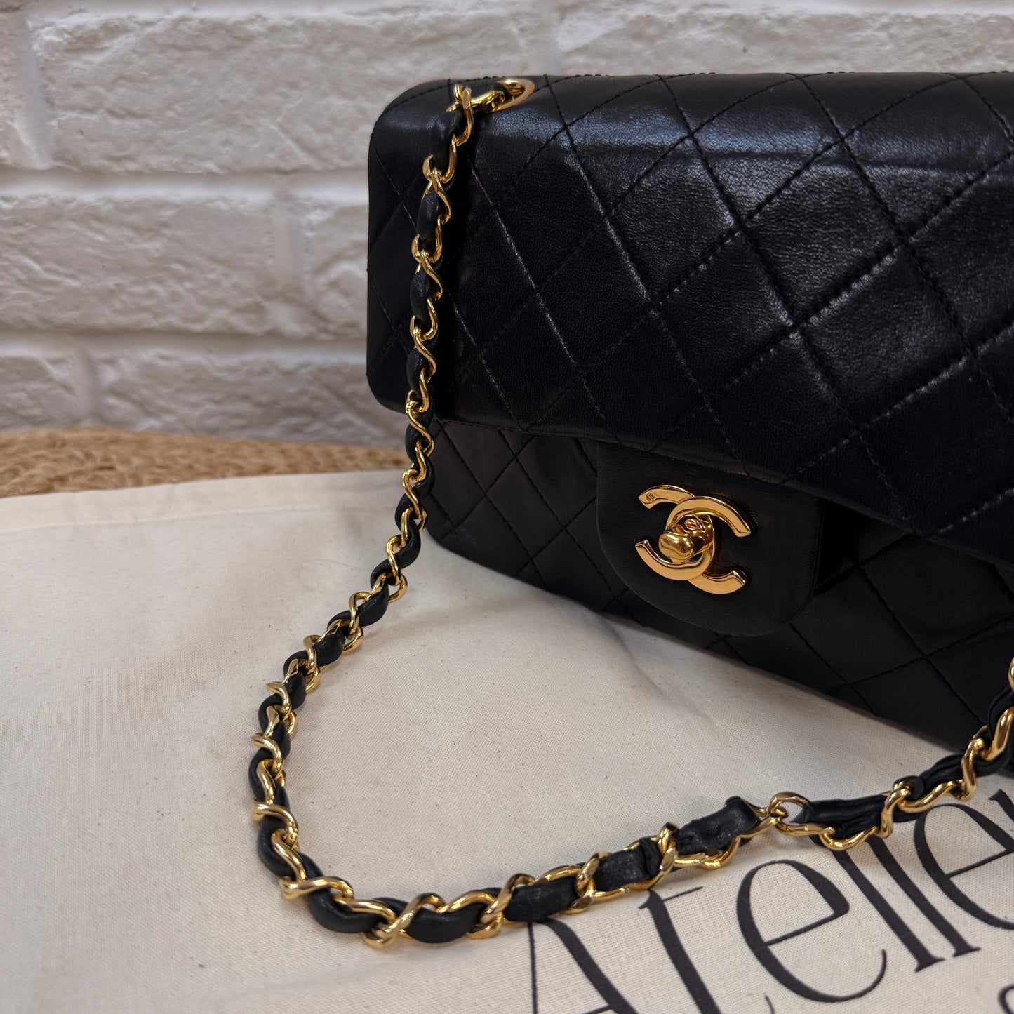 Chanel 1986 Black Classic Double Flap Small