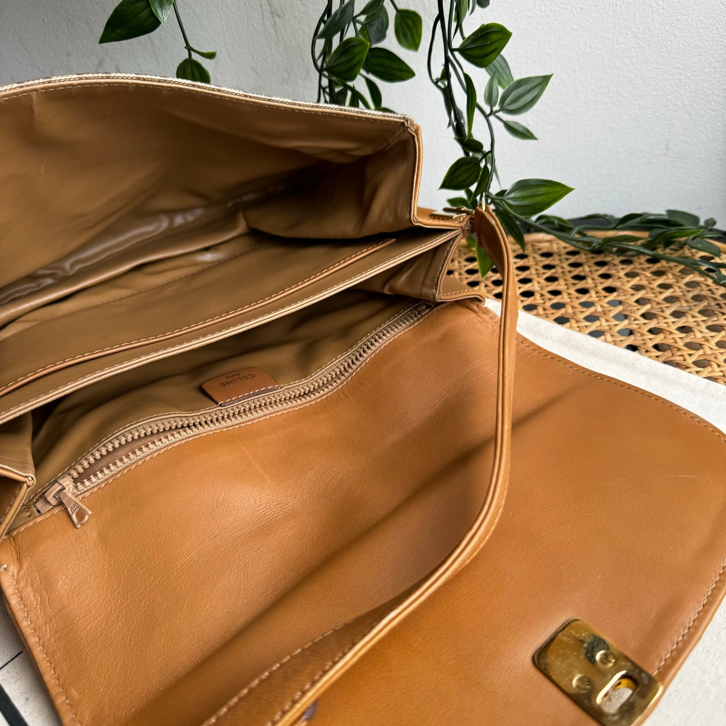 Celine Vintage Triomphe Shoulder Bag