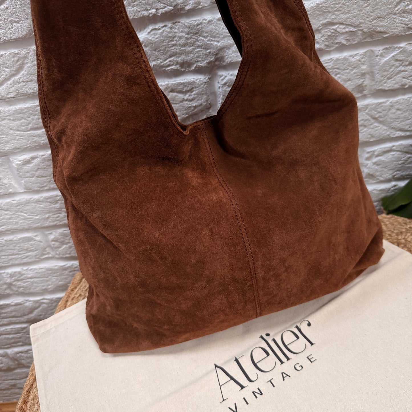 Bottega Veneta 1990s Tan Suede Hobo Tote