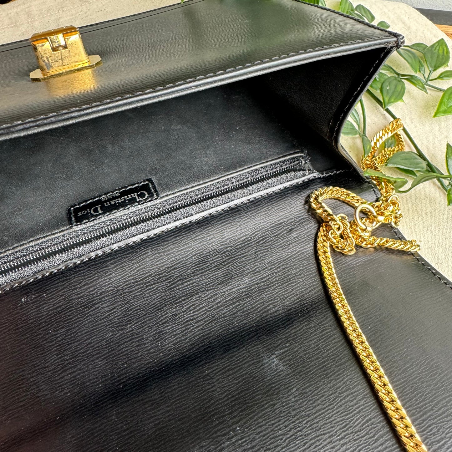 Dior 1980s Vintage Chain Strap Bag