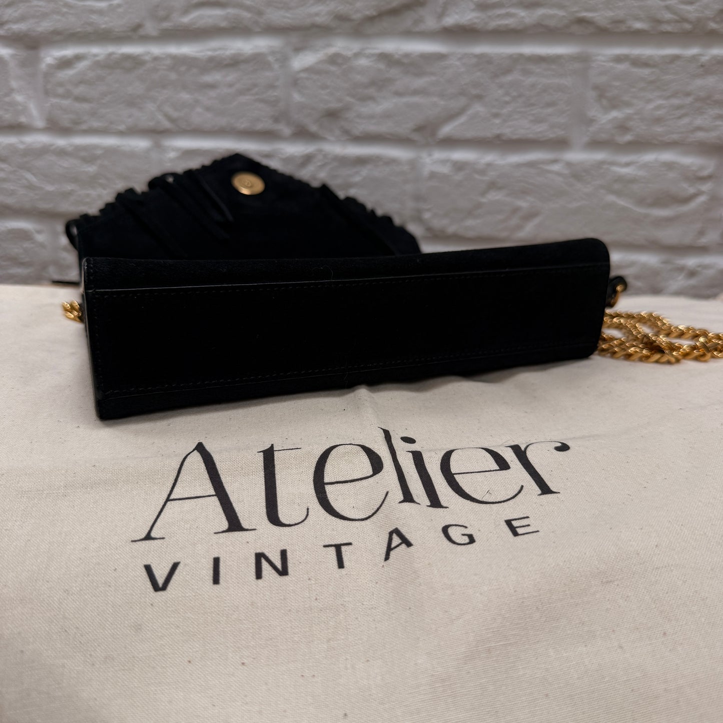 Saint Laurent Rare 2015 Envelope Suede Fringe